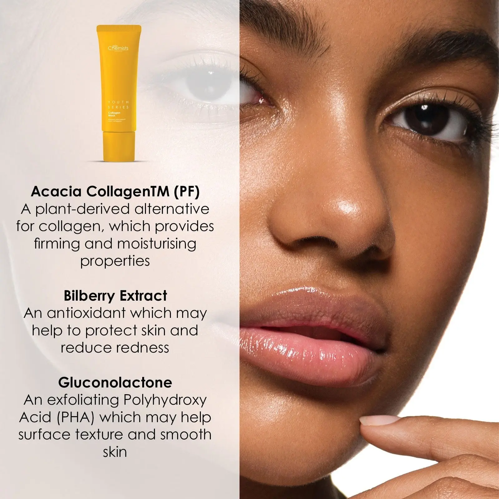 1% Collagen Mask 50ml (Vegan) - Image 4