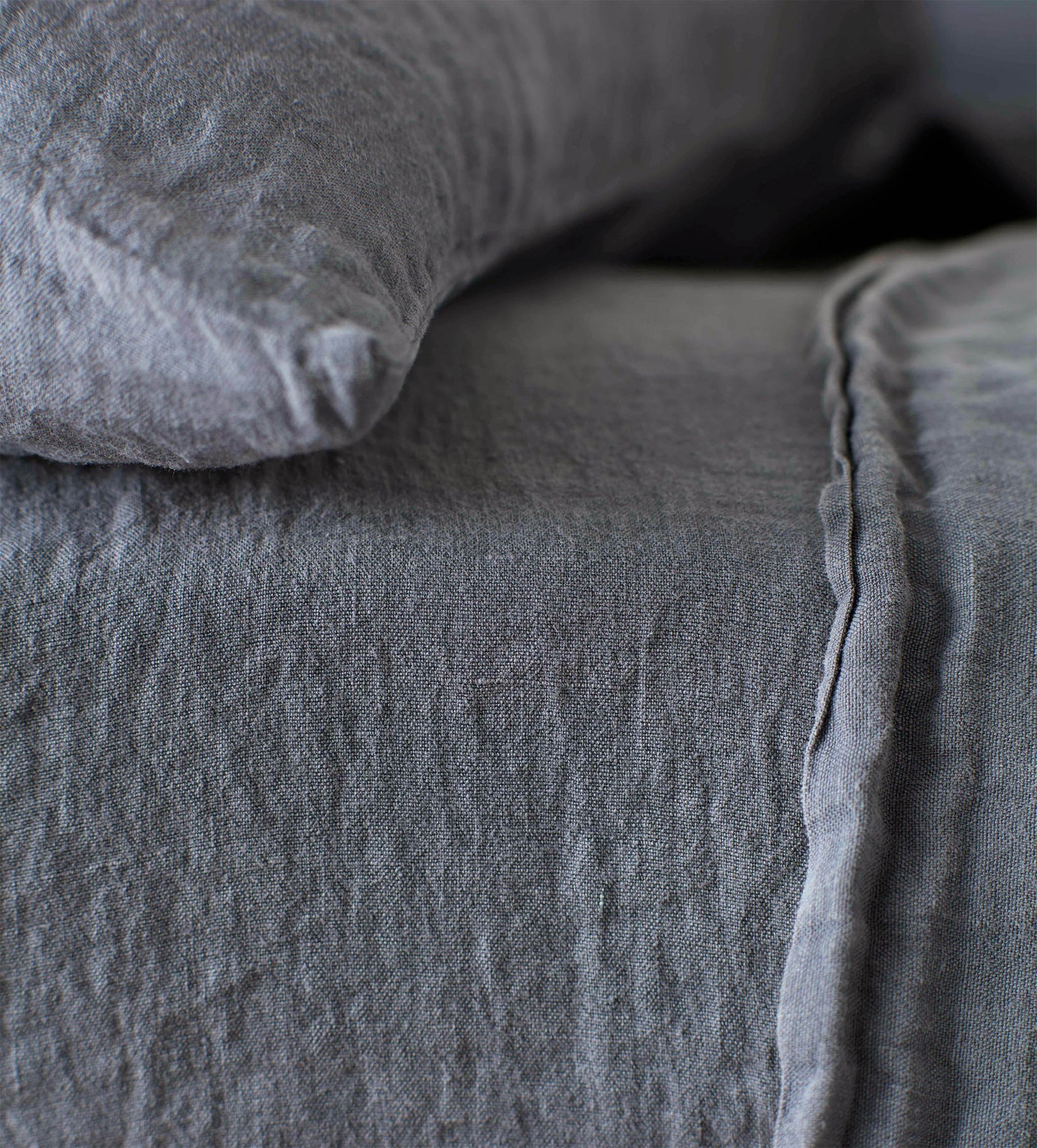 French Blue 100% Linen Bed Set - Image 4