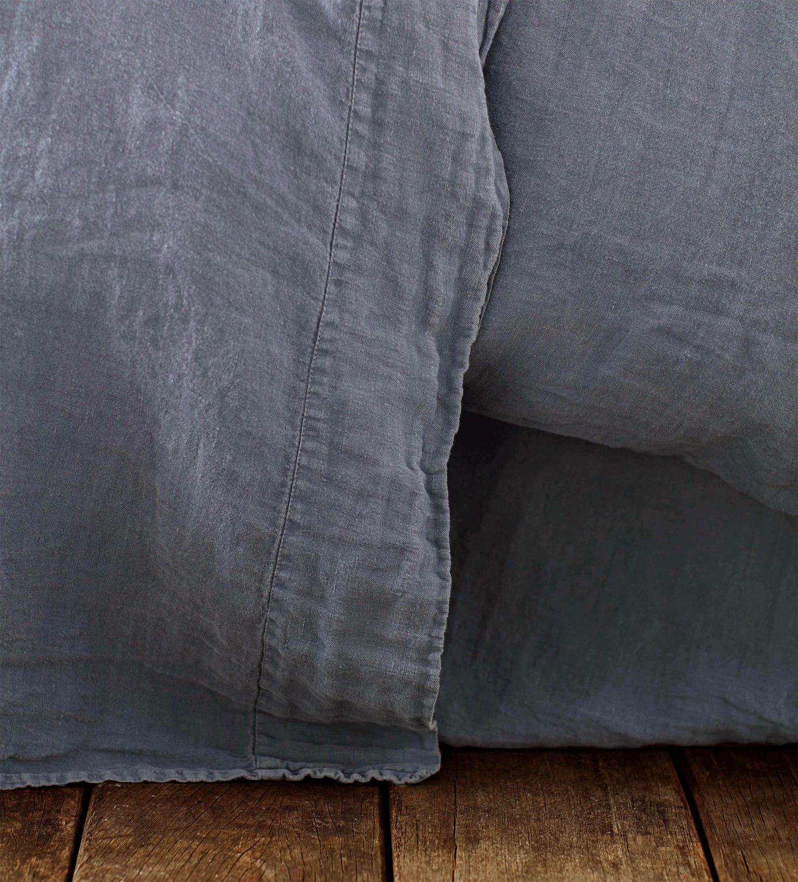 French Blue 100% Linen Bed Set - Image 5