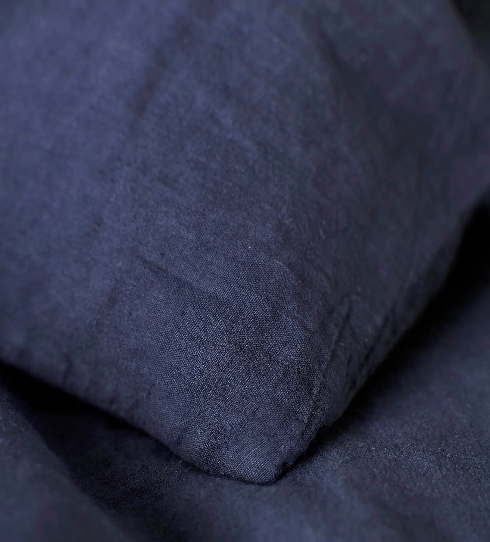 Navy Blue 100% Linen Bed Linen - Image 2