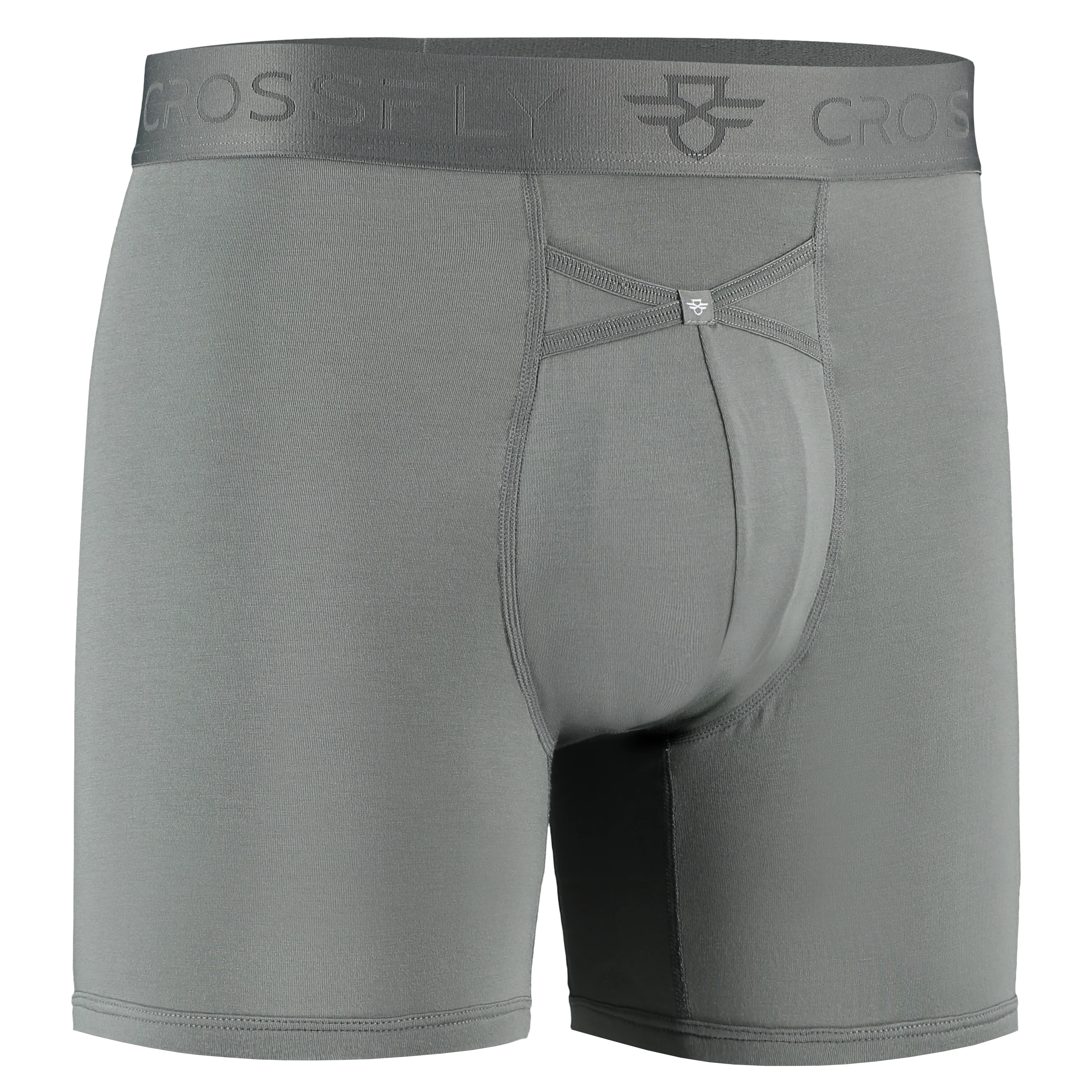 3-Pack: IKON Men's 6" Boxers - Plum / Italia / Charcoal - Image 8