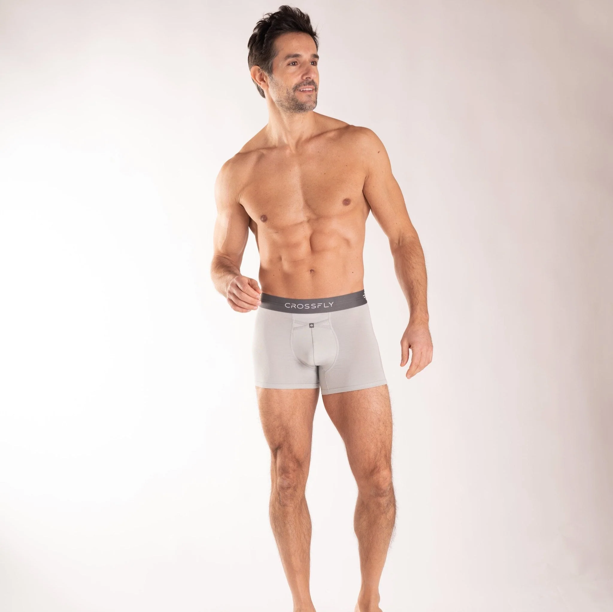 3-Pack: IKON X Men's 3" Trunks - Silver/Charcoal - Image 2