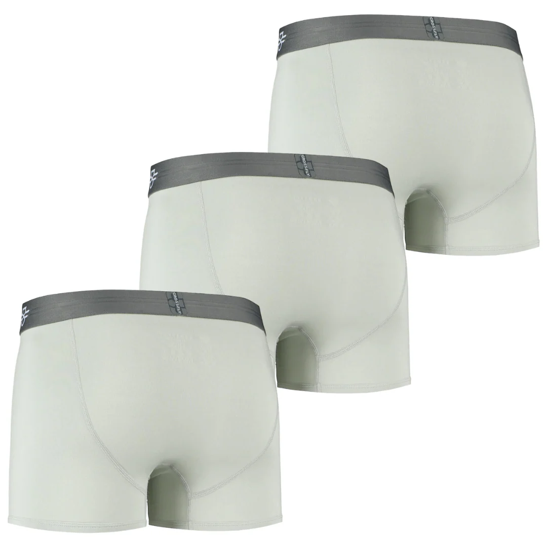3-Pack: IKON X Men's 3" Trunks - Silver/Charcoal - Image 4