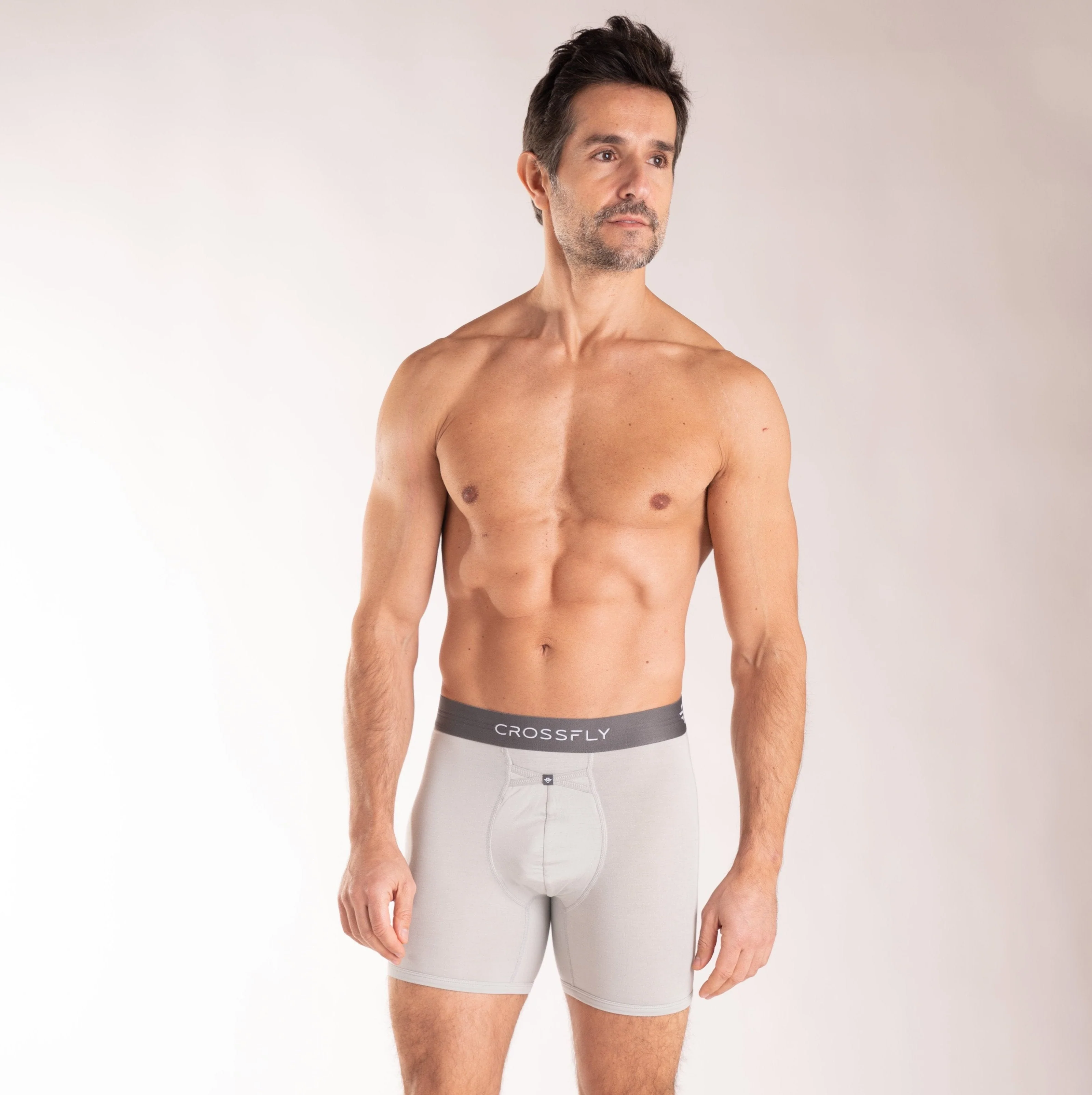 3-pack: IKON X Men's 6" Boxers - Silver/Charcoal - Image 2