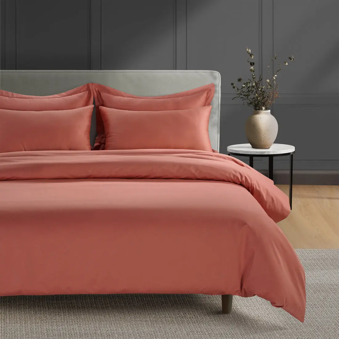 Terra Cotta 300 Thread Count Peaceful Empress Duvet Cover - Image 2