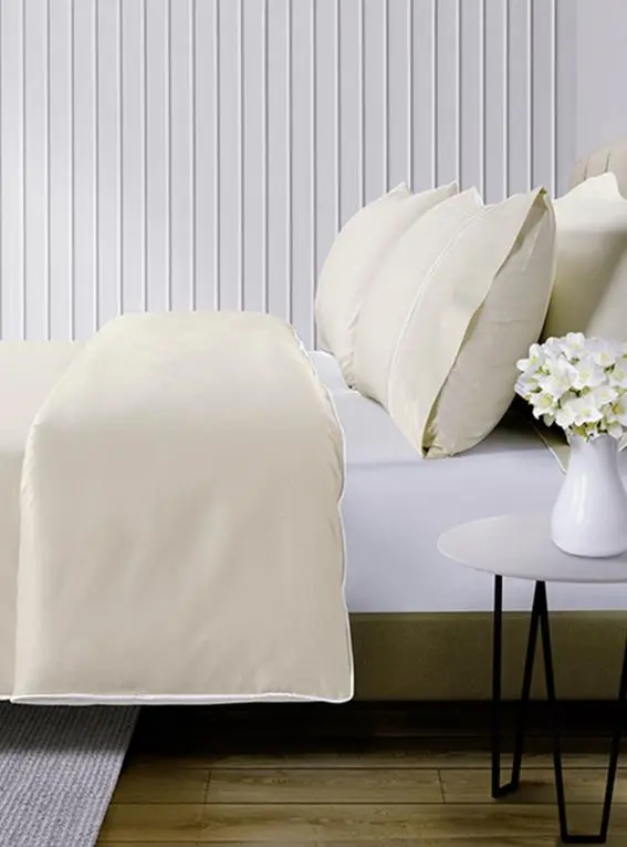 Ivory 800 Thread Count Egyptian Cotton Duvet Cover