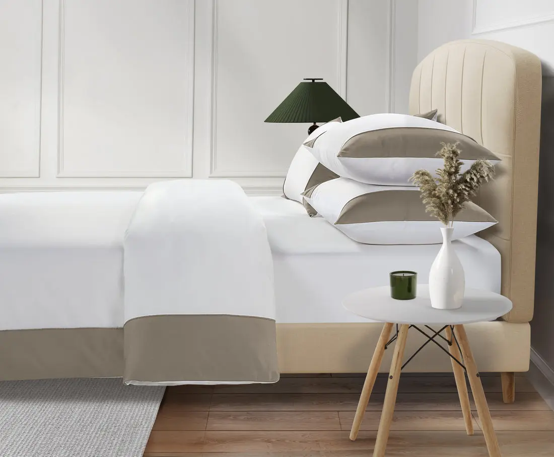Simply Taupe Harrogate 800 Thread Count Egyptian Cotton Duvet Cover - Image 2