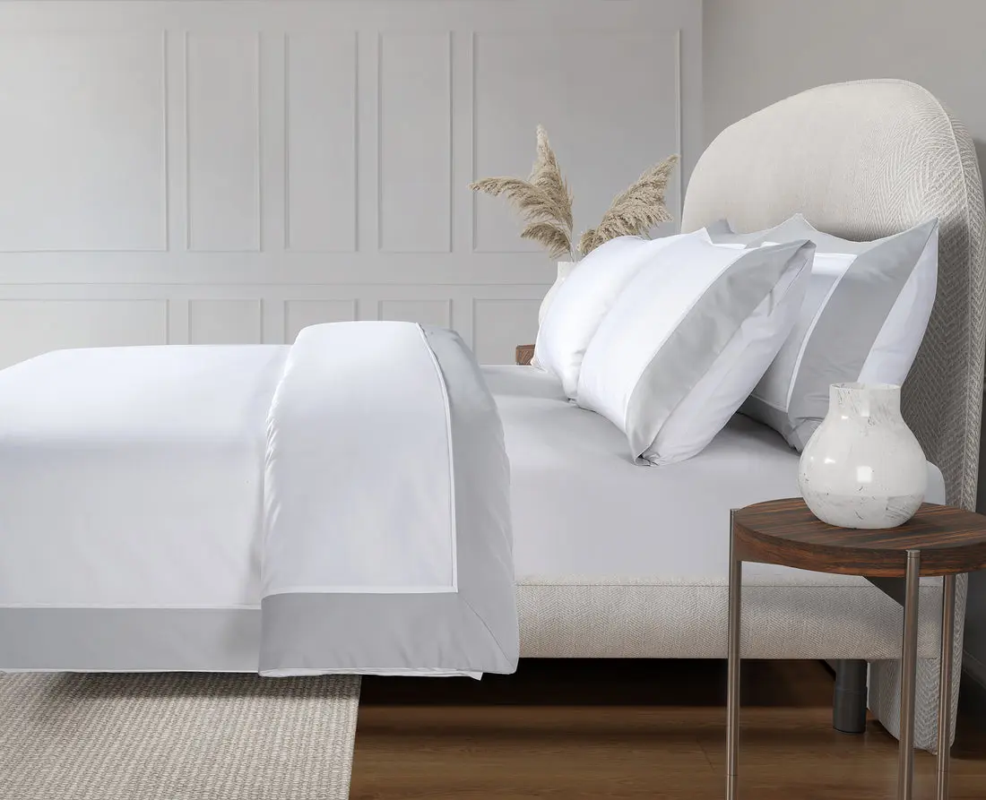 Silver Dove Grey Windsor 800 Thread Count Egyptian Cotton Duvet Cover - Image 2