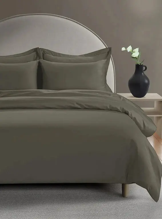 Sage Green 800 Thread Count Cotton Sateen Duvet Cover