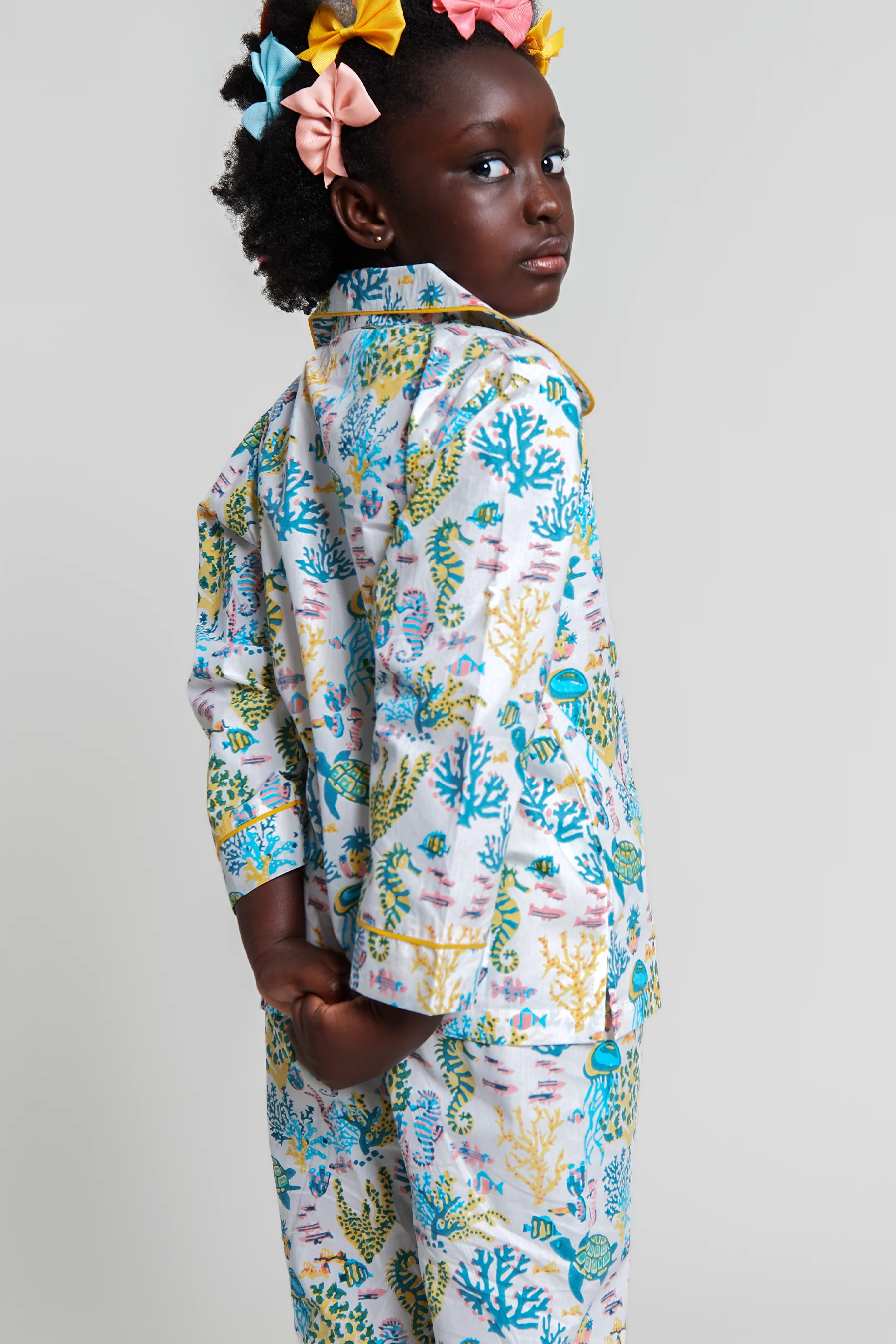 a fin-tastic dance off Kids Organic Cotton Pyjama Trouser Set - Image 2