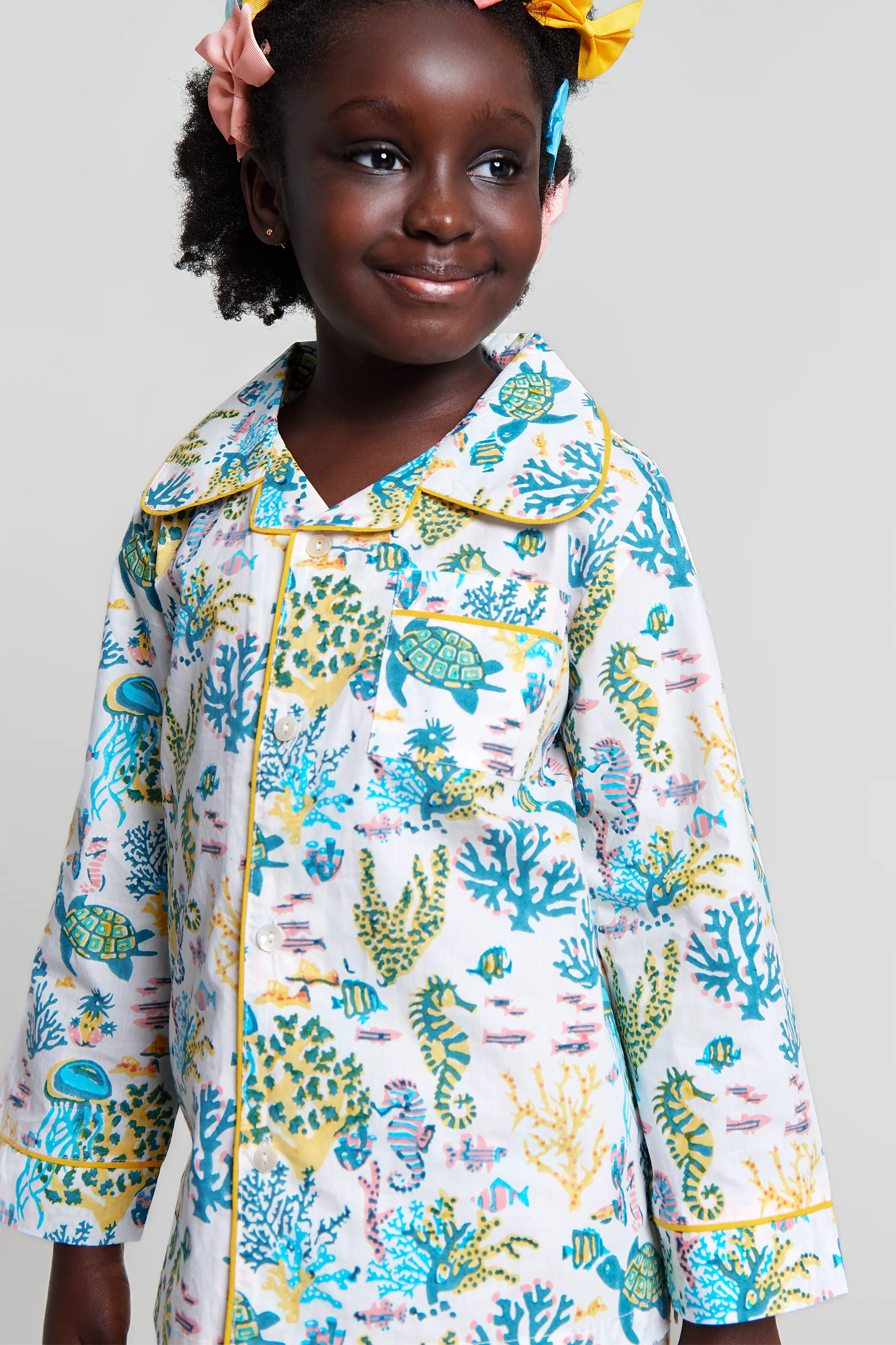 a fin-tastic dance off Kids Organic Cotton Pyjama Trouser Set - Image 3