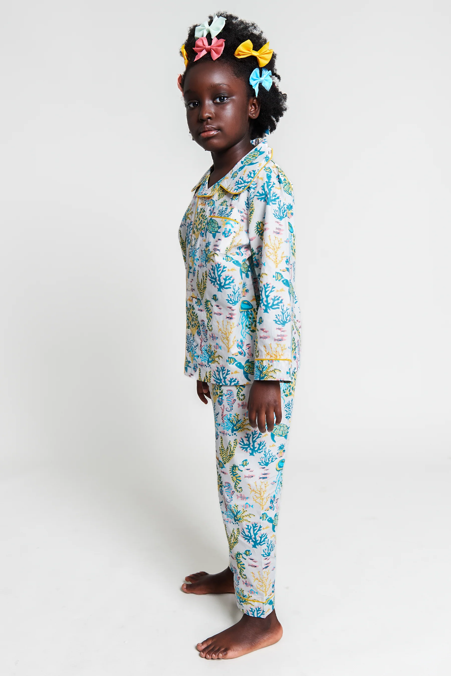 a fin-tastic dance off Kids Organic Cotton Pyjama Trouser Set - Image 4