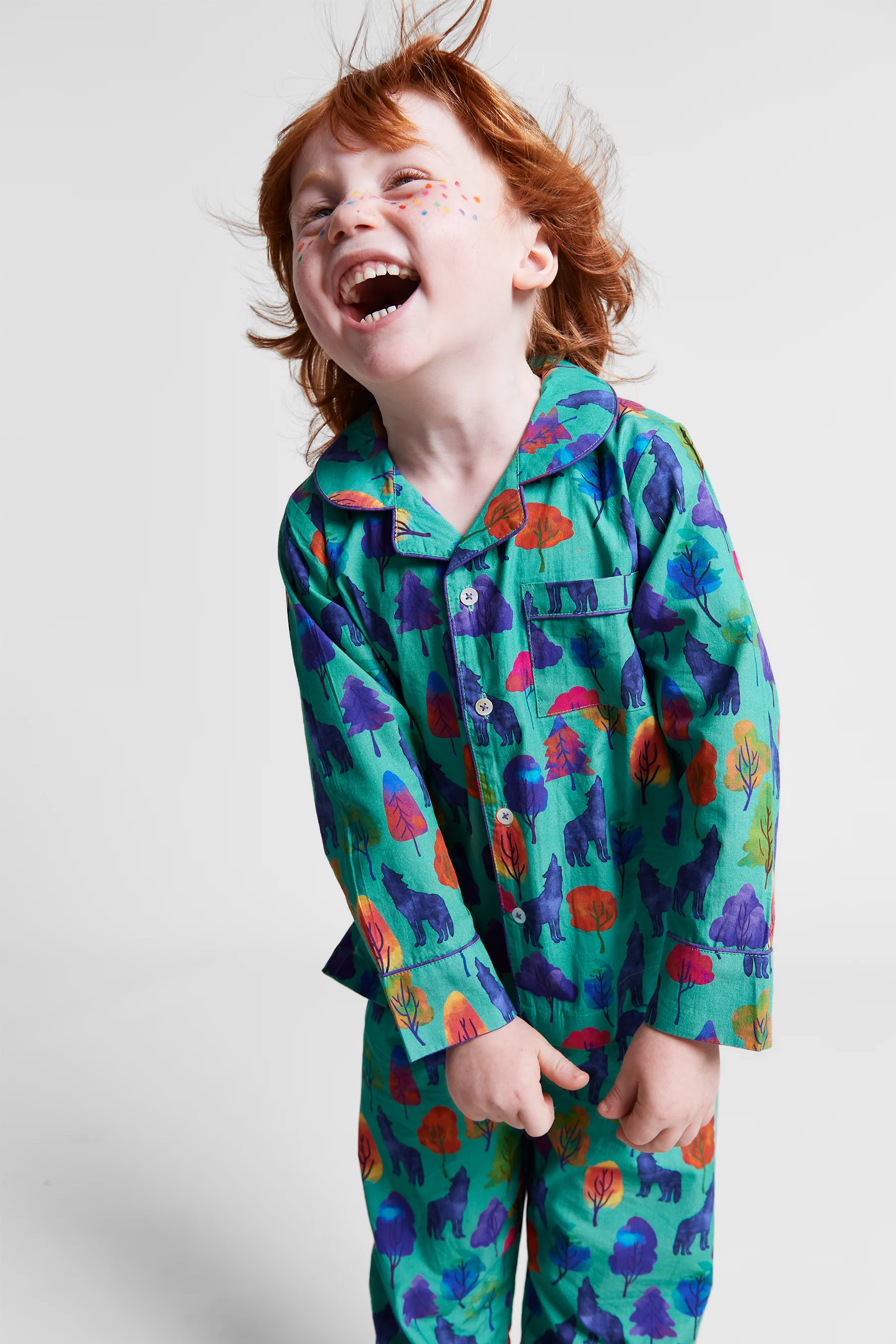 a whimsical howl Kids Organic Cotton Pyjama Trouser Set - Image 2