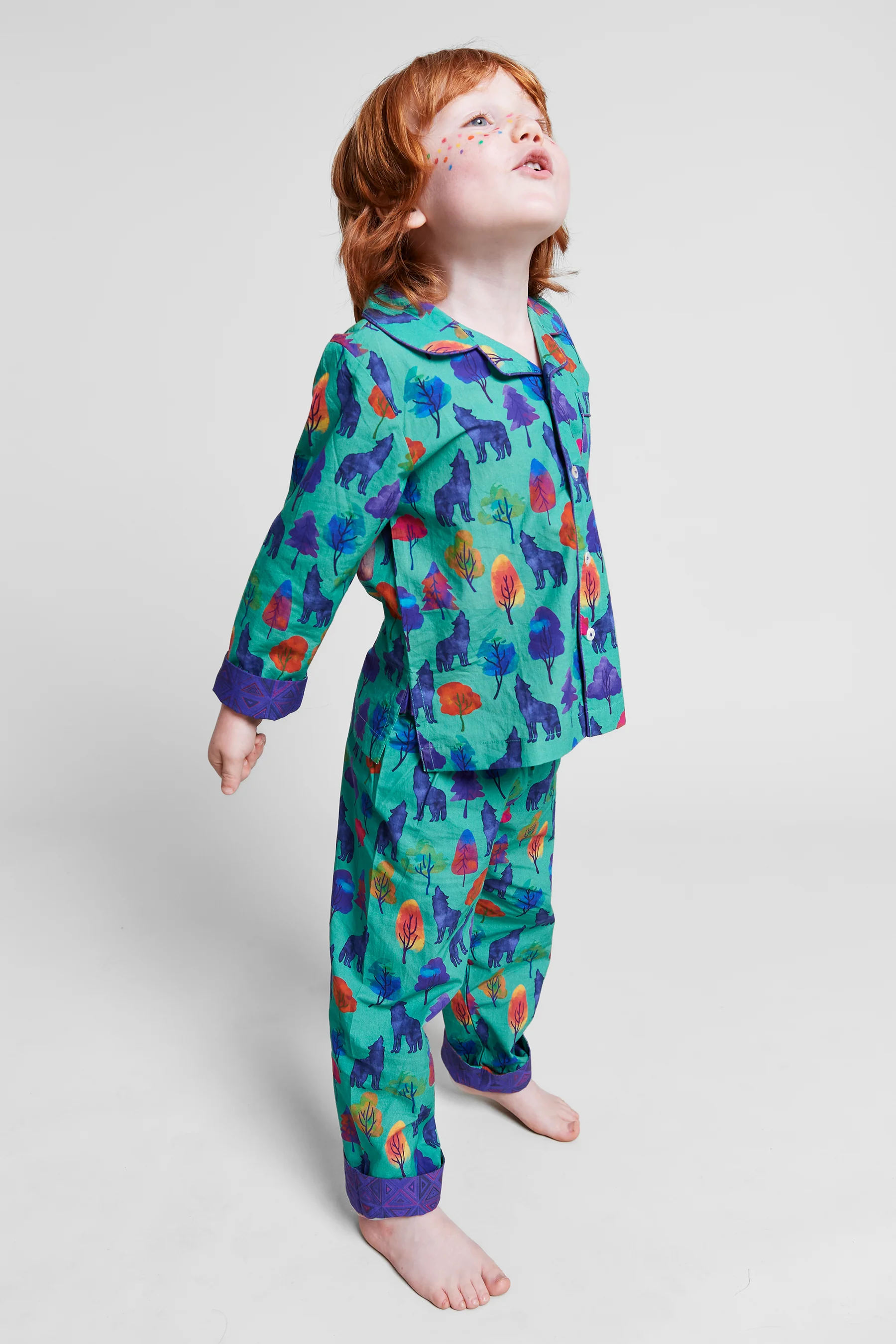 a whimsical howl Kids Organic Cotton Pyjama Trouser Set - Image 3