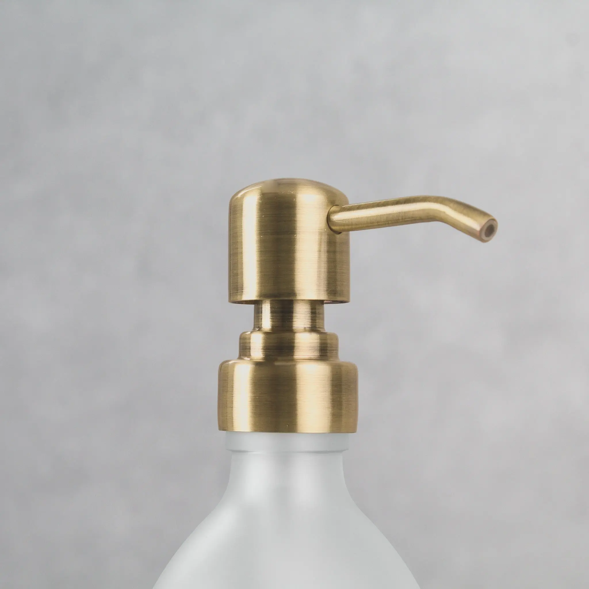Acacia Tray & Frosted White Glass Dispenser Double Set - Image 6