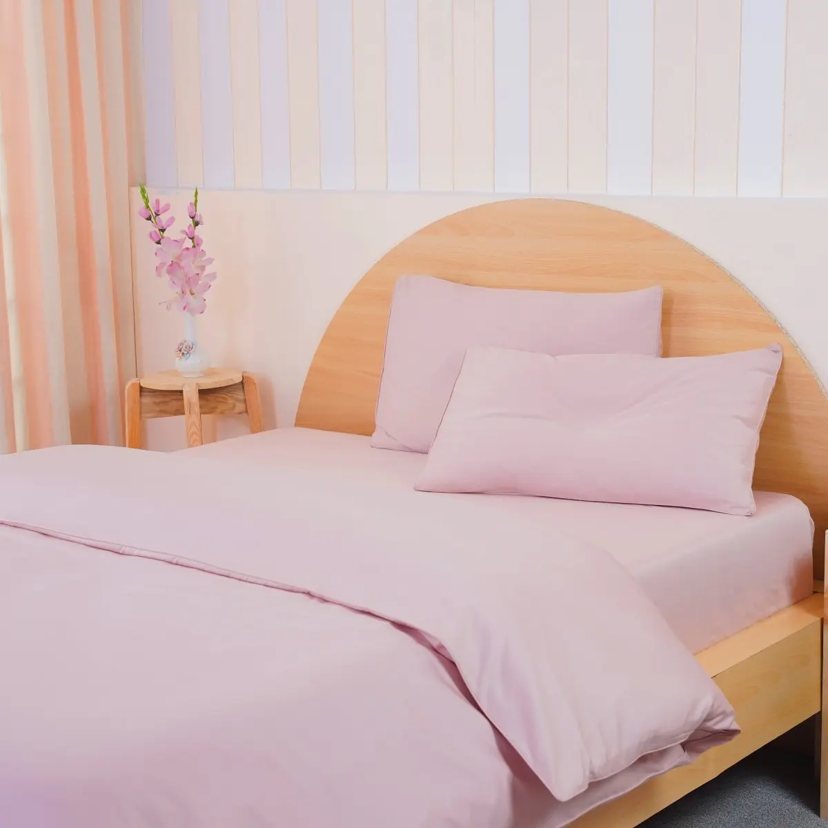 Ackly Bamboo - Blush Pink Duvet Cover - Image 2