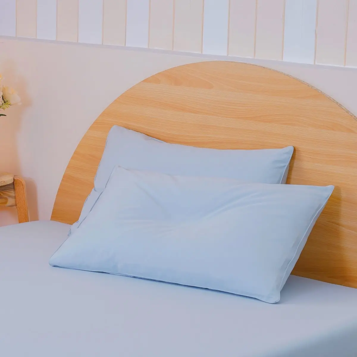 Ackly Bamboo - Sky Blue Pillowcases Pair - Image 3