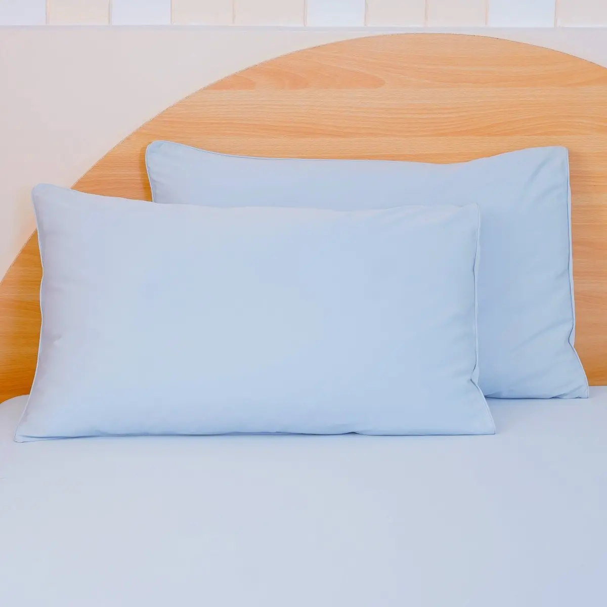 Ackly Bamboo - Sky Blue Pillowcases Pair - Image 4