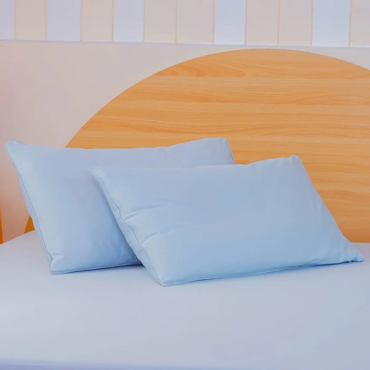 Ackly Bamboo - Sky Blue Pillowcases Pair - Image 5