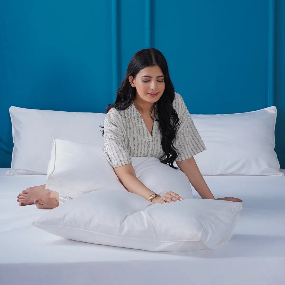 Ackly Bamboo - White Pillowcases Pair - Image 5