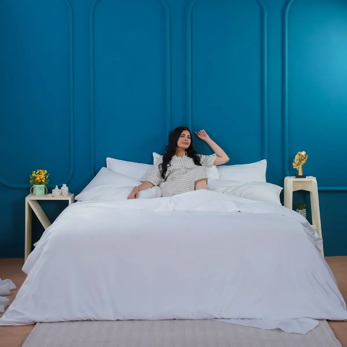 Ackly Bamboo - White Pillowcases Pair - Image 9