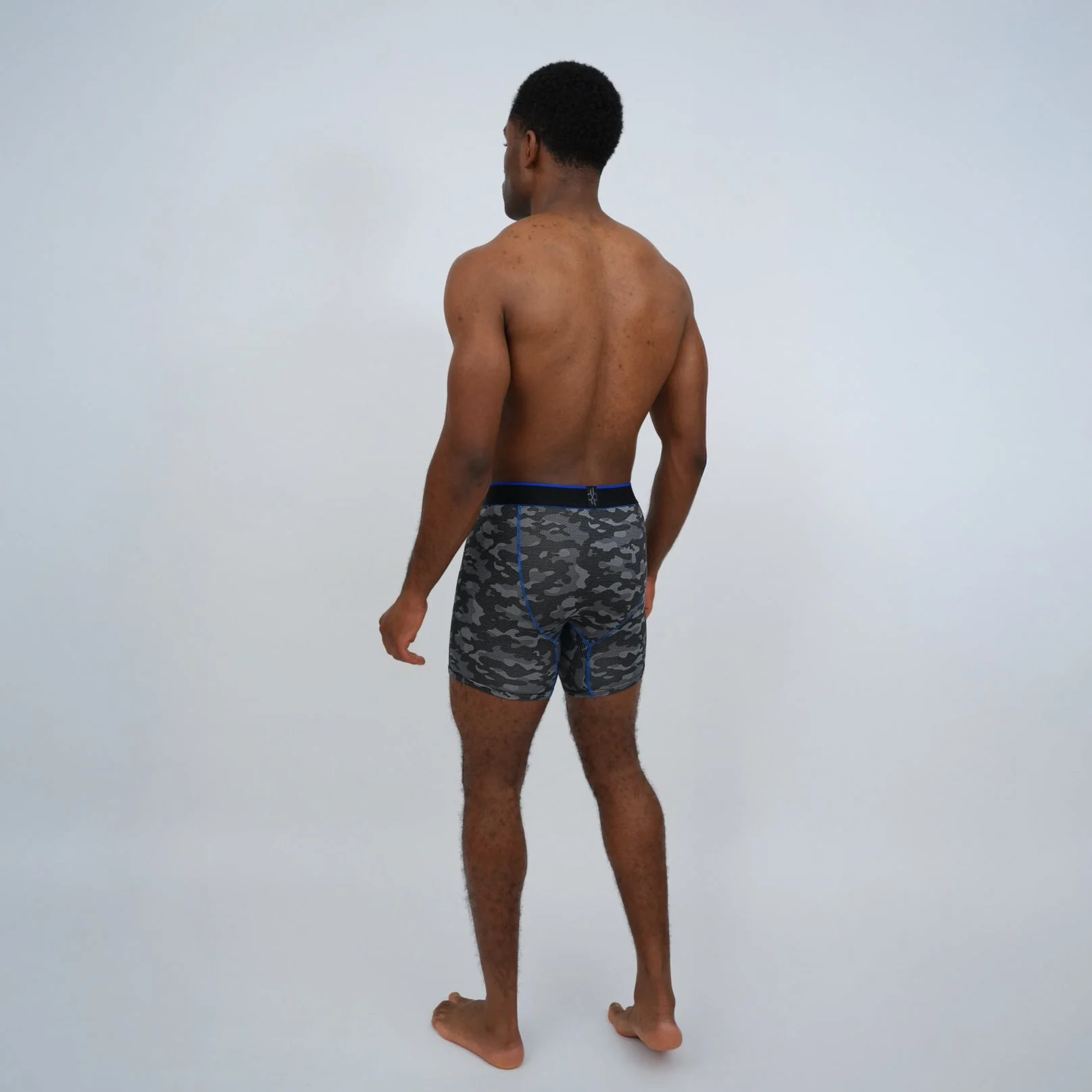 Aero Pro 7" Boxers - Camo / Royal Blue - Image 2