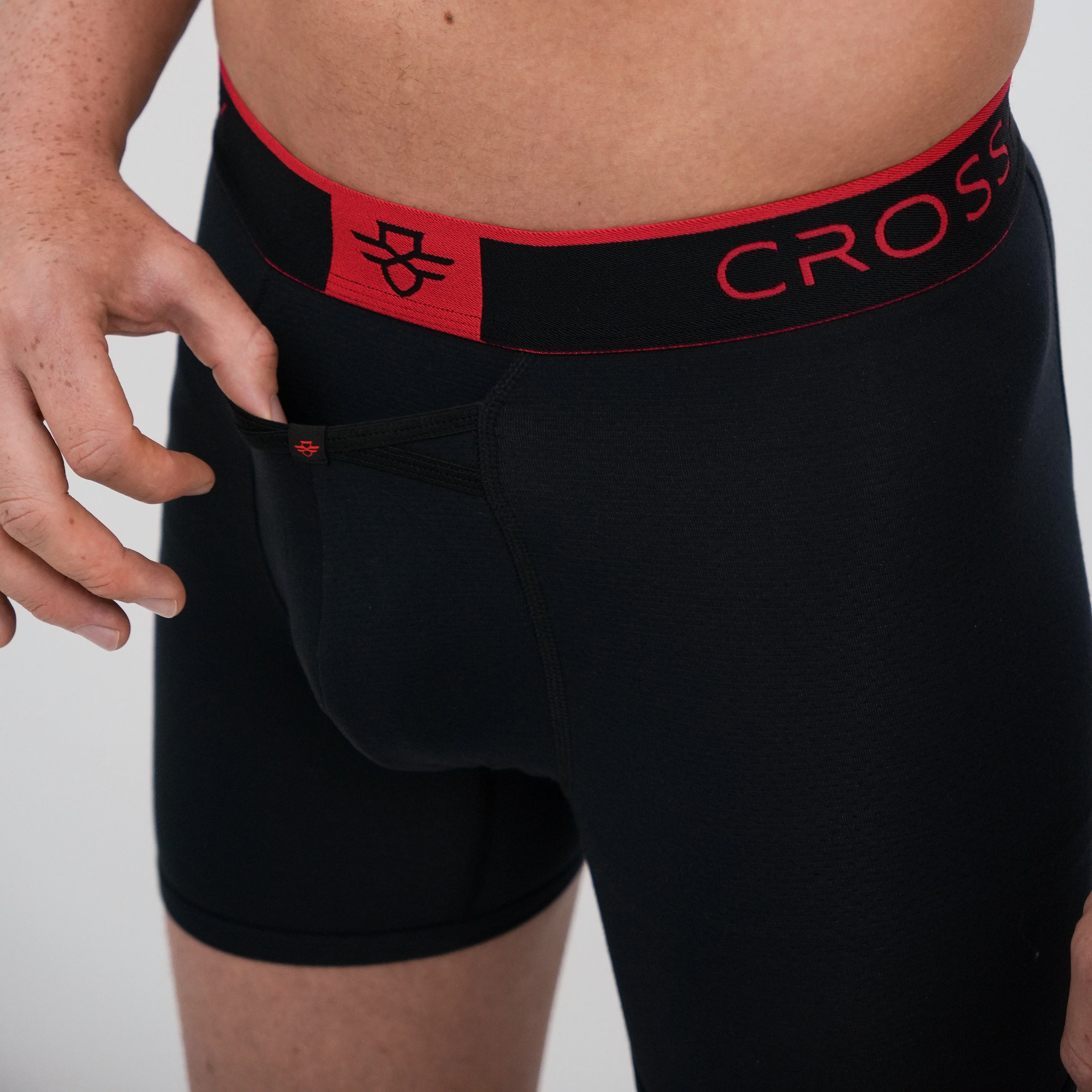 Aero Pro 9" Boxers - Black / Red - Image 2