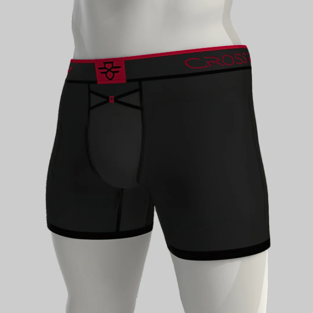 Aero Pro 9" Boxers - Black / Red - Image 6