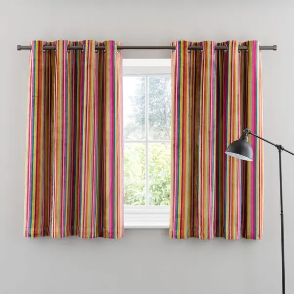 Aliyah Stripe Eyelet Curtains - Image 5