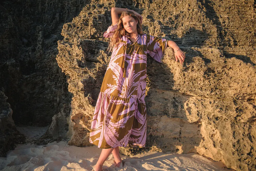 Alya Tropical Print Long Dress - Image 12