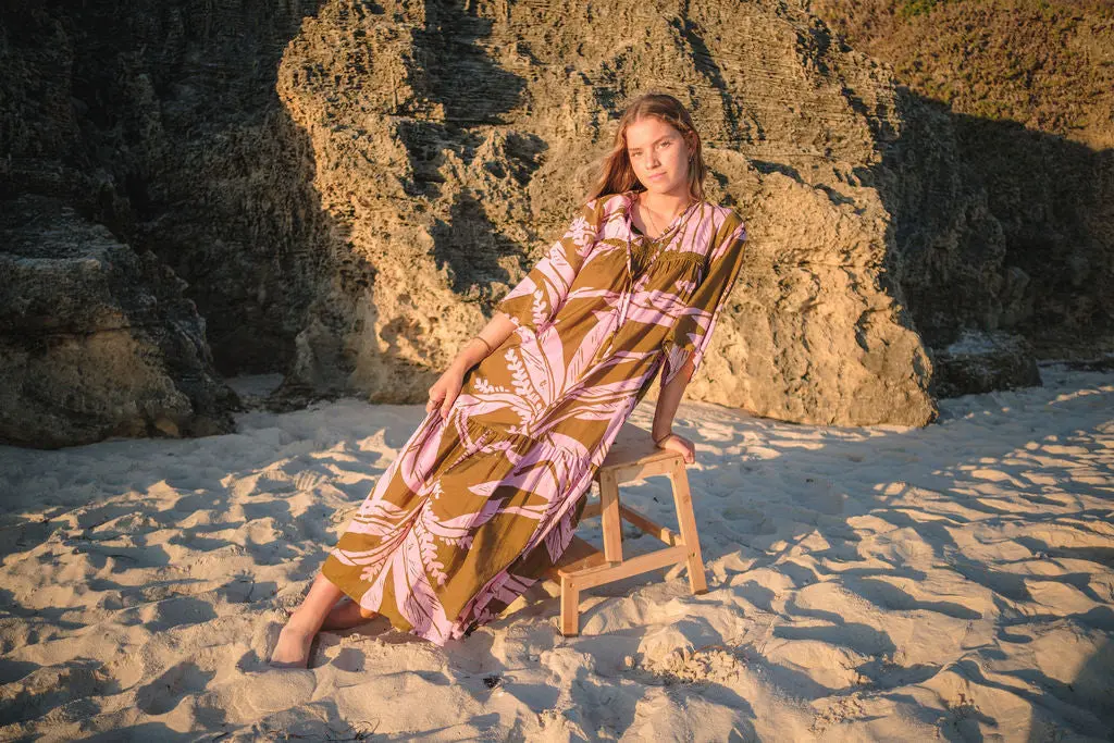 Alya Tropical Print Long Dress - Image 3