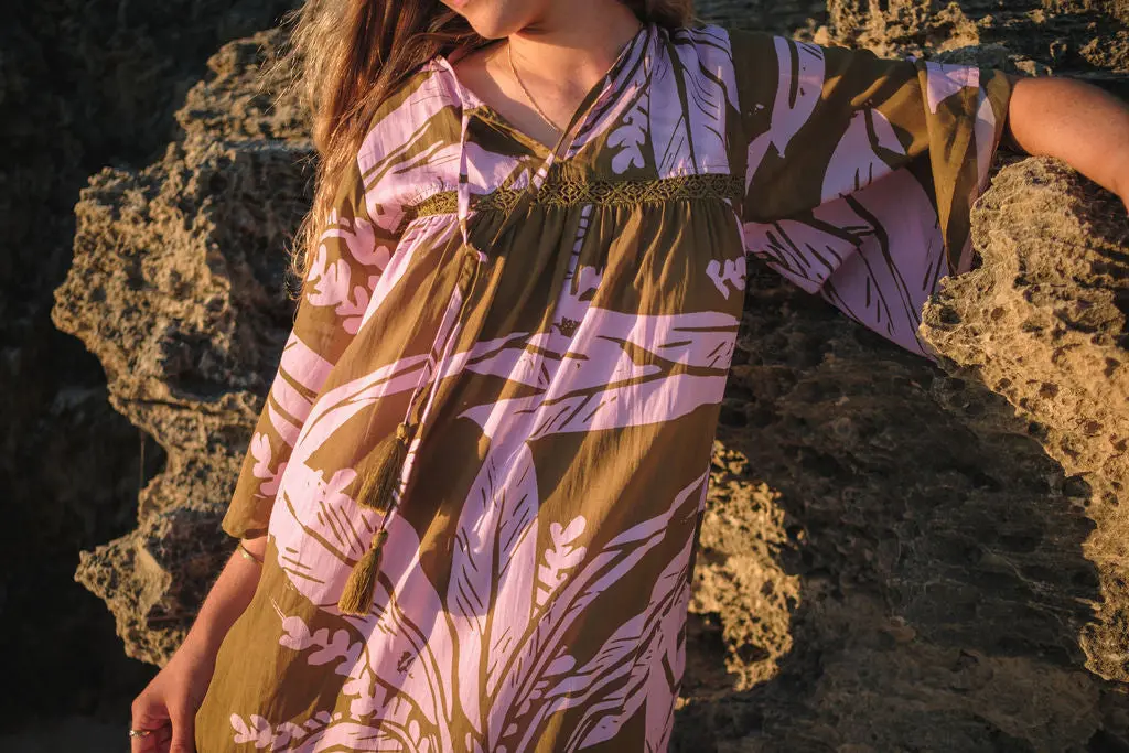 Alya Tropical Print Long Dress - Image 4