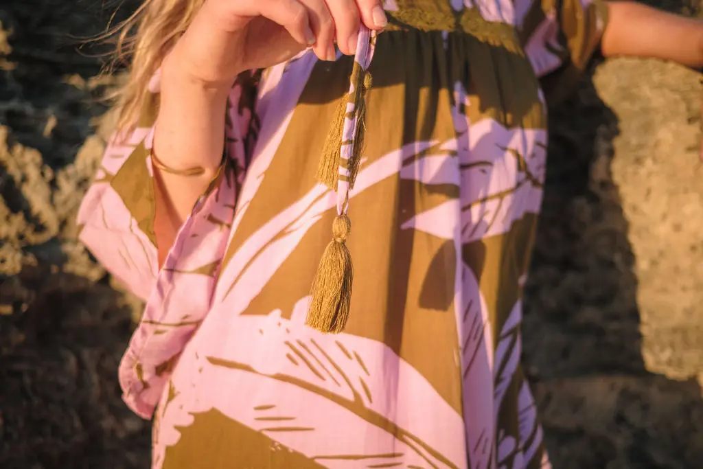 Alya Tropical Print Long Dress - Image 7