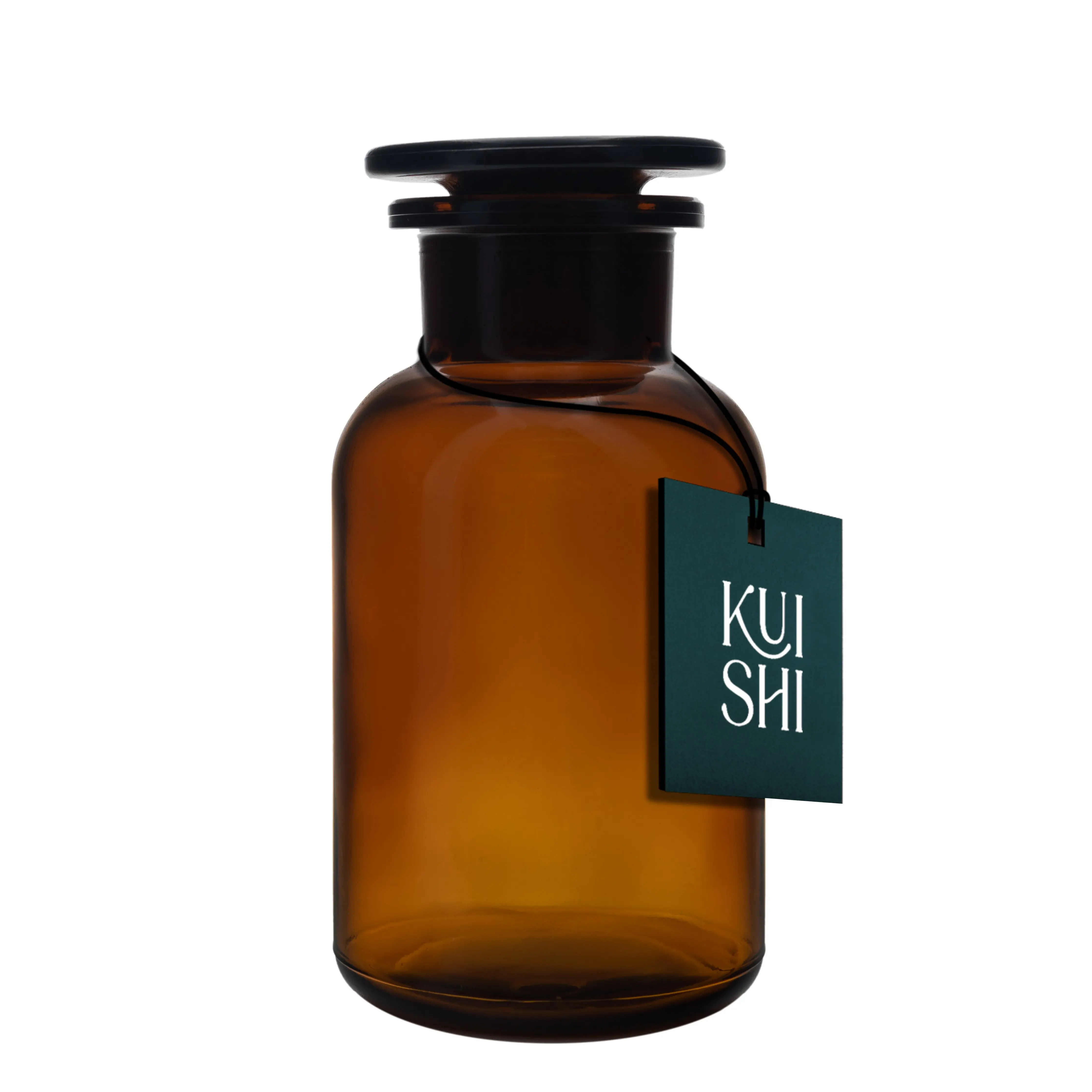 Amber Glass Apothecary Jars - Image 2
