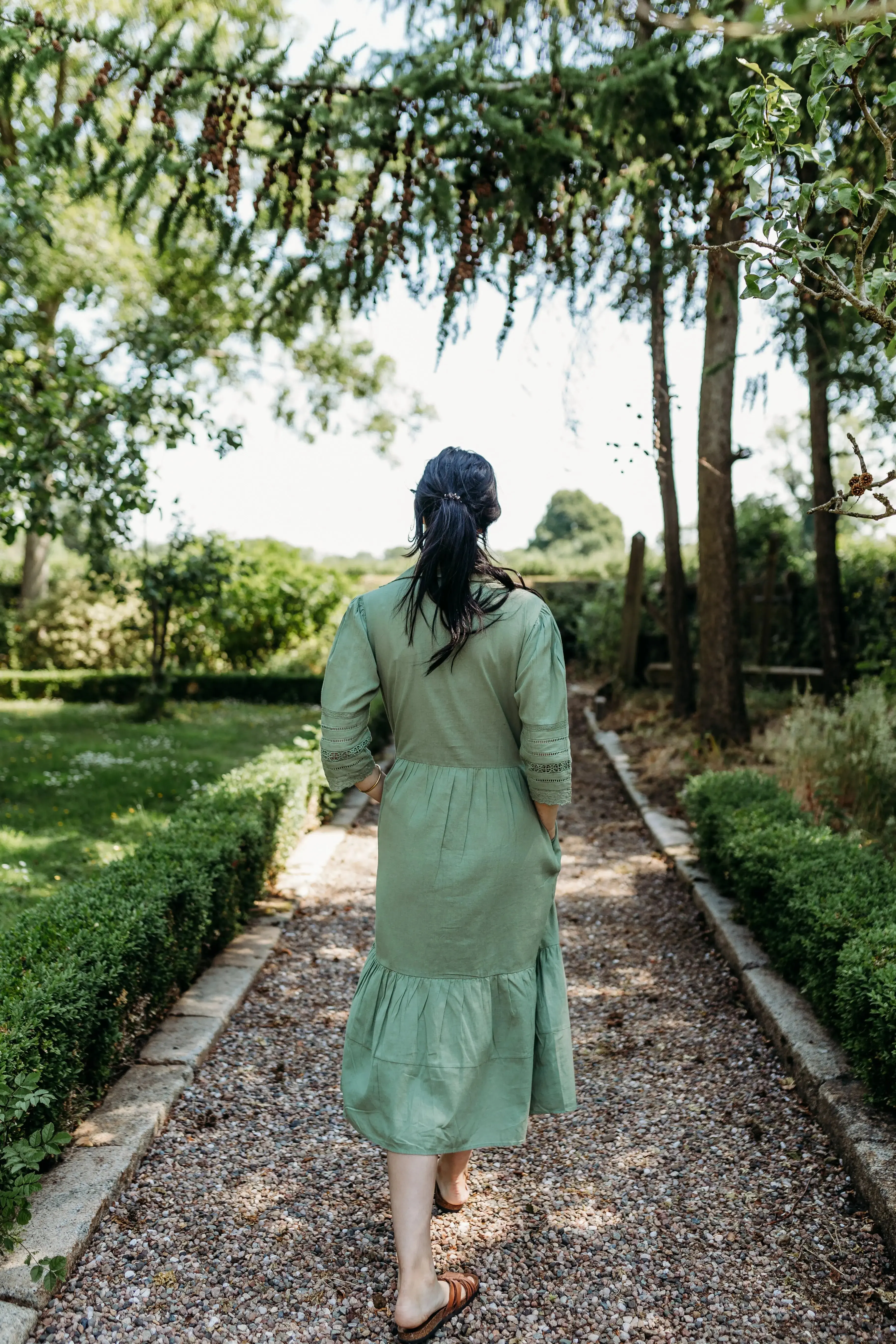 Ananya linen blend lace dress - Image 7