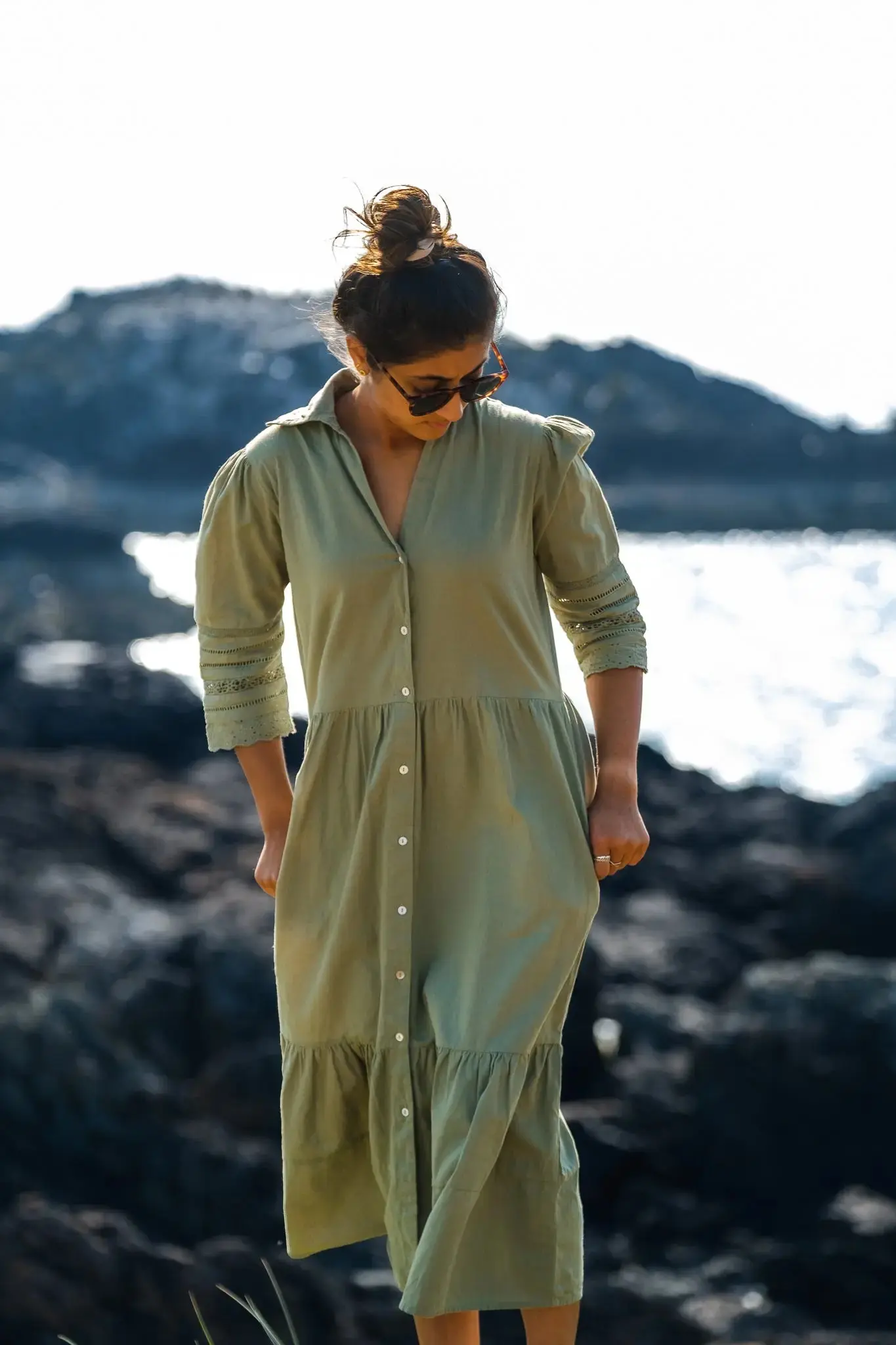 Ananya linen blend lace dress - Image 8