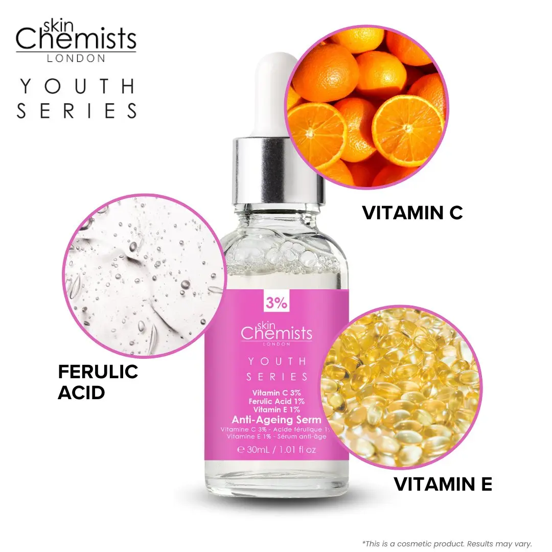 Anti-Ageing Serum Vitamin C 3%, Ferulic Acid 1%, Vitamin E 1% 30ml - Image 8