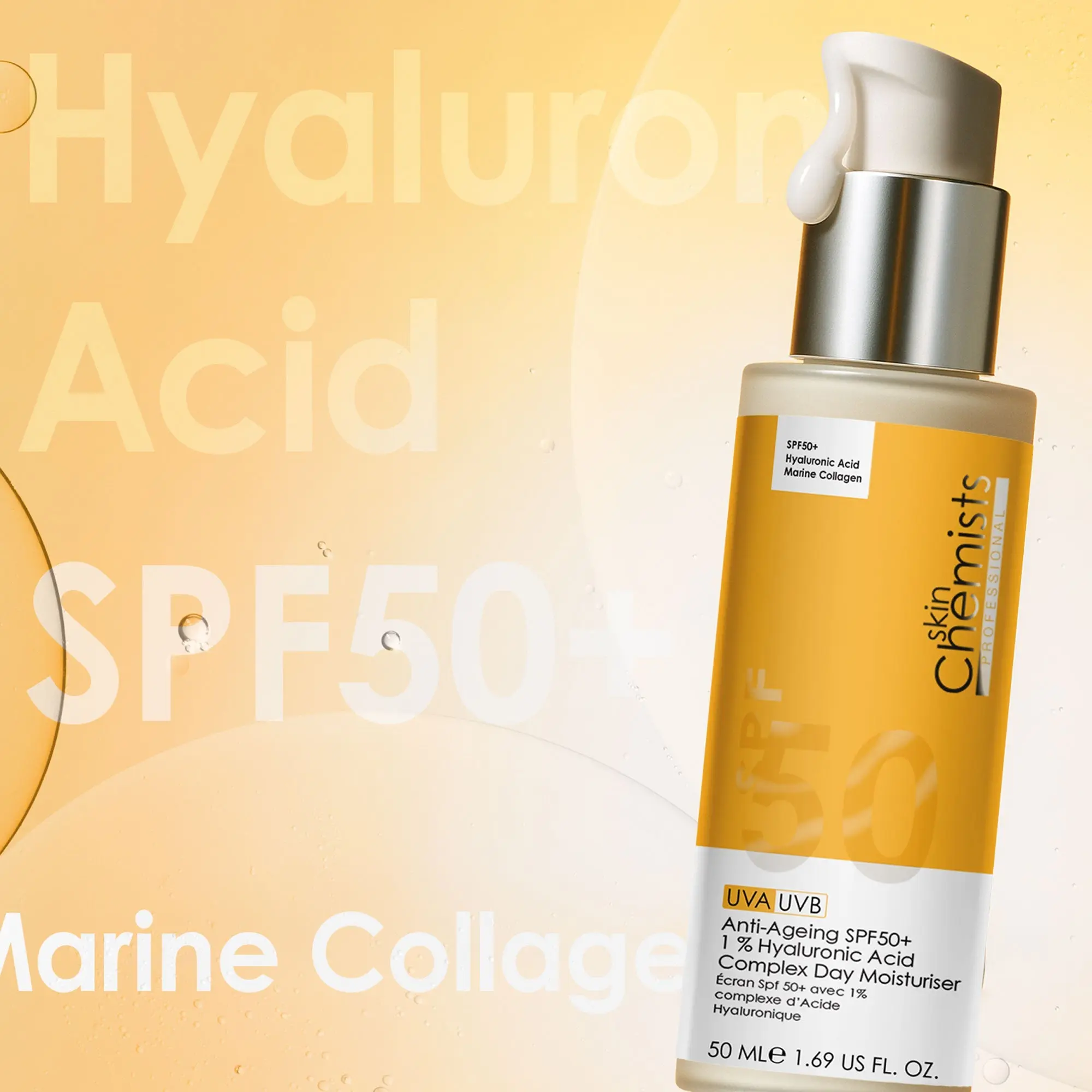 Anti-Ageing SPF50+ 1 % Hyaluronic Acid Complex Day Moisturiser - Image 3
