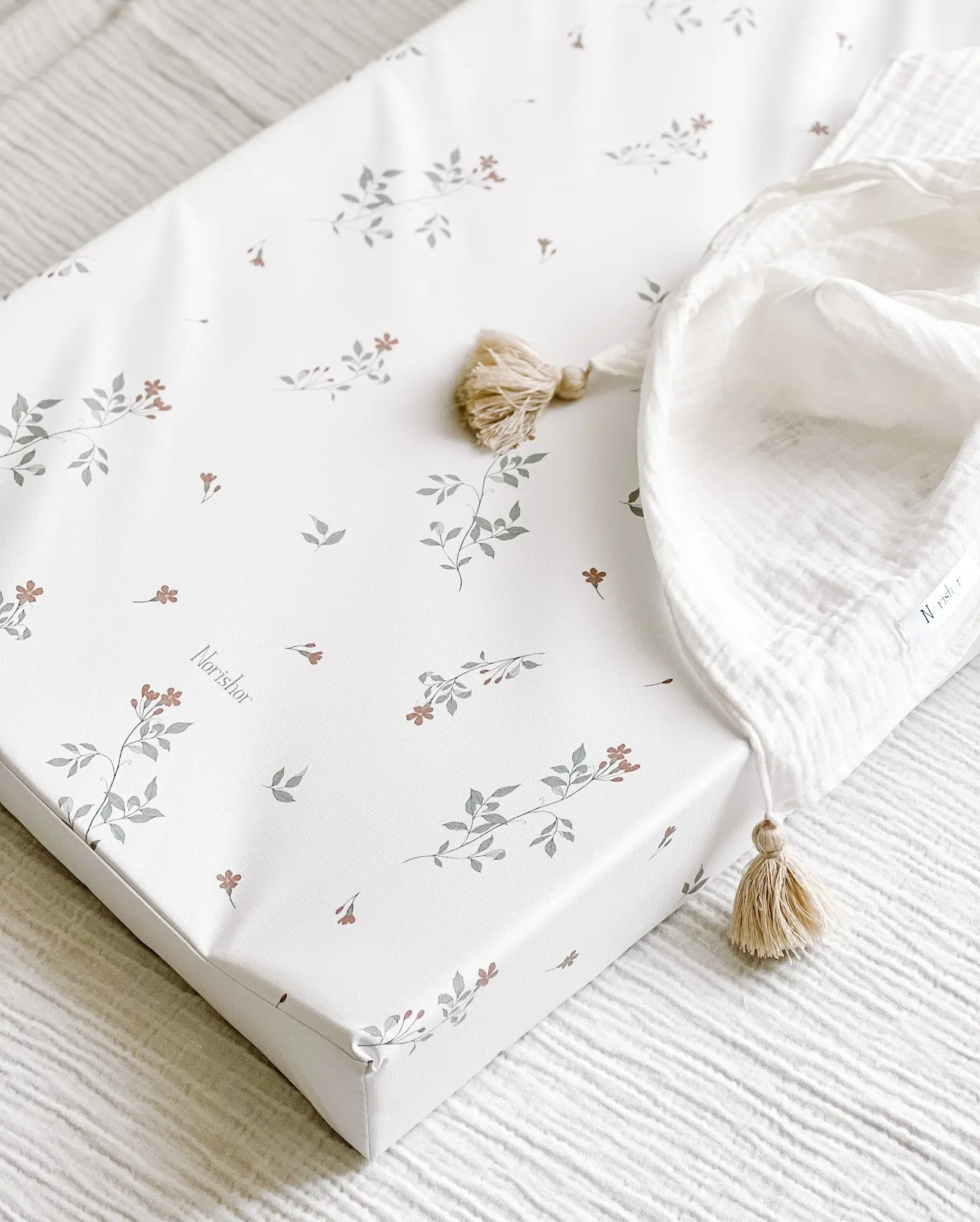 Anti-Roll Baby Changing Mat - Jasmine