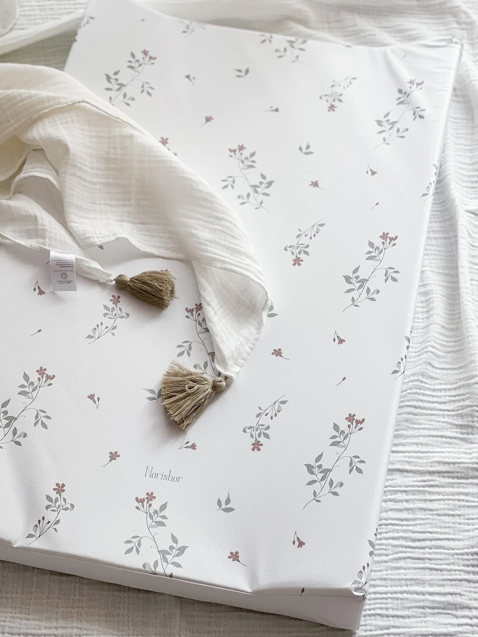 Anti-Roll Baby Changing Mat - Jasmine - Image 2