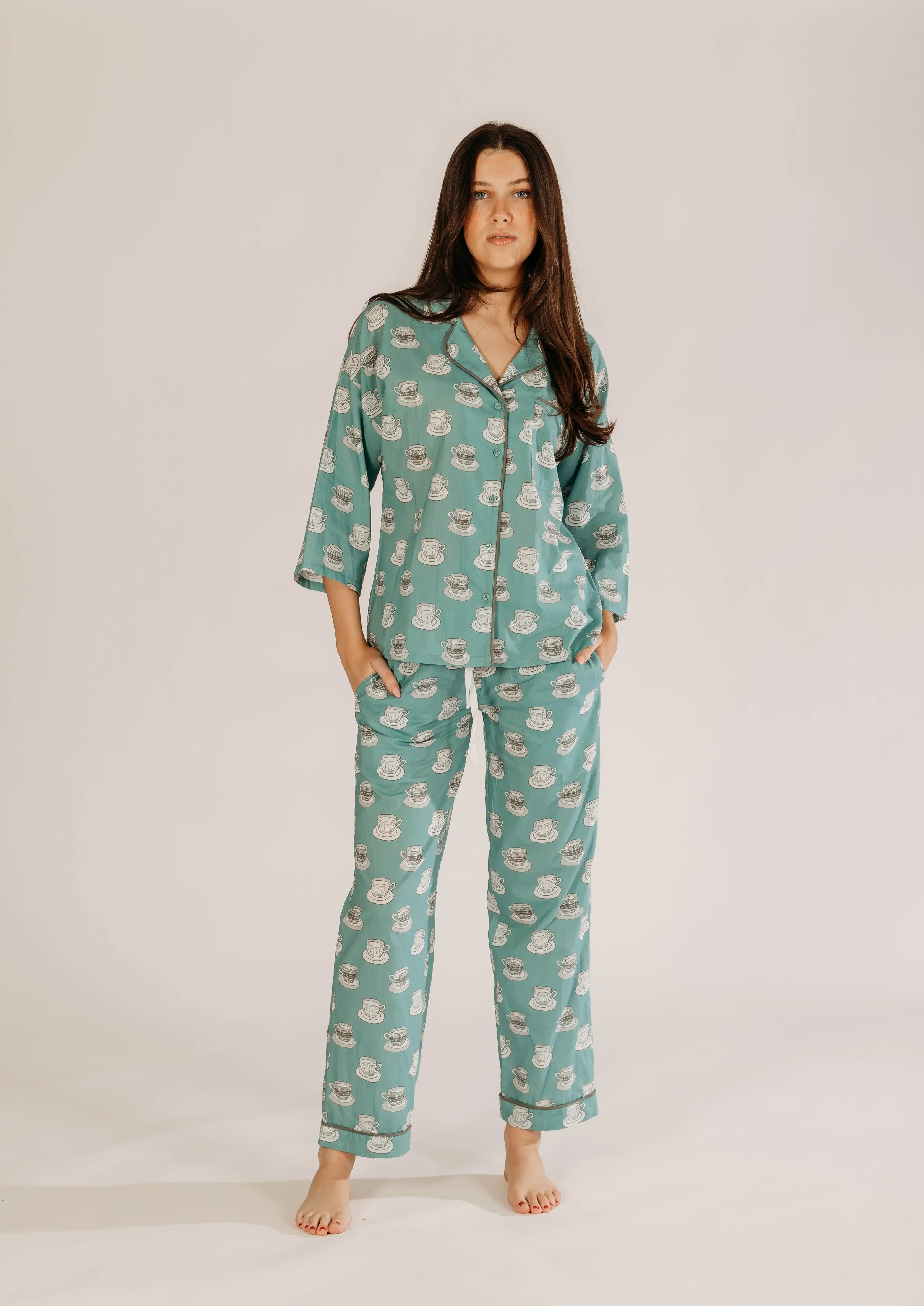Aqua Chai Women's Organic Cotton Pyjamas - Image 2