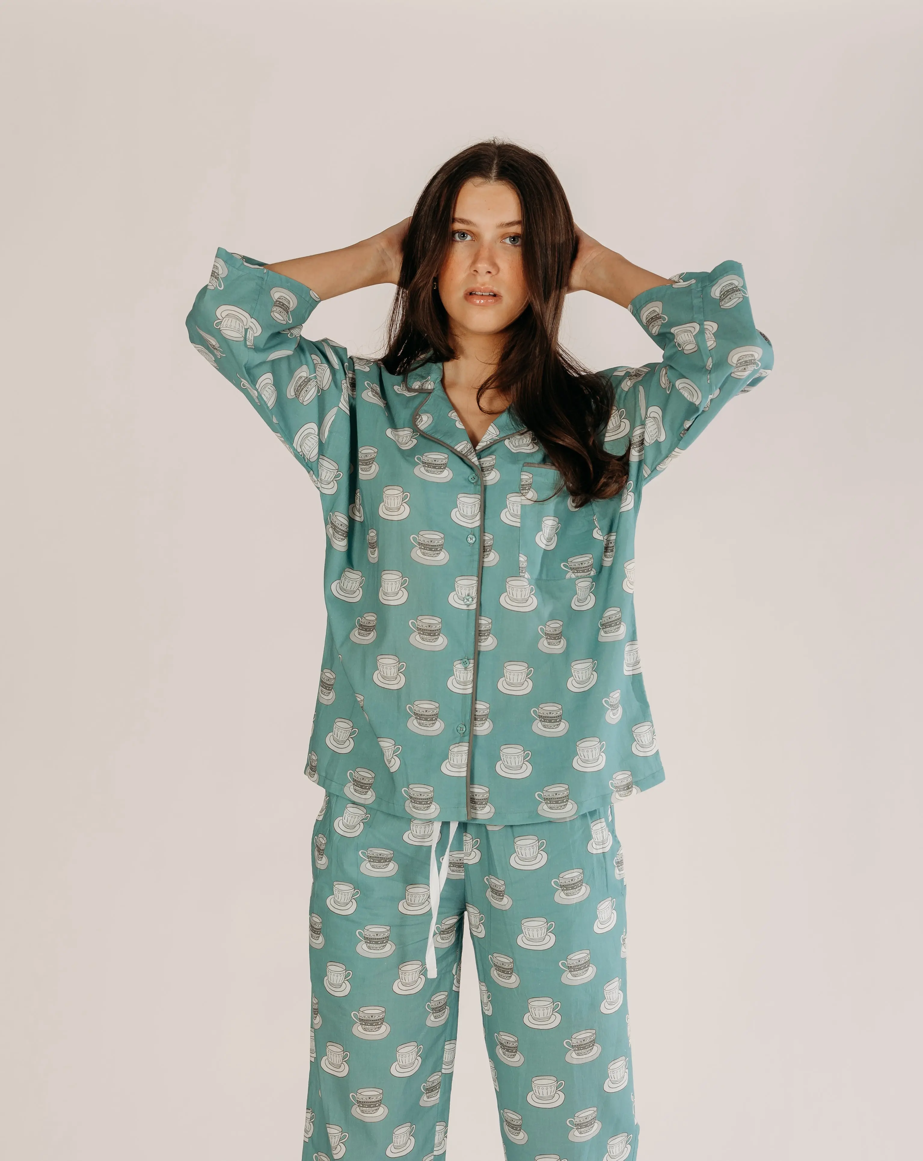 Aqua Chai Women's Organic Cotton Pyjamas - Image 3