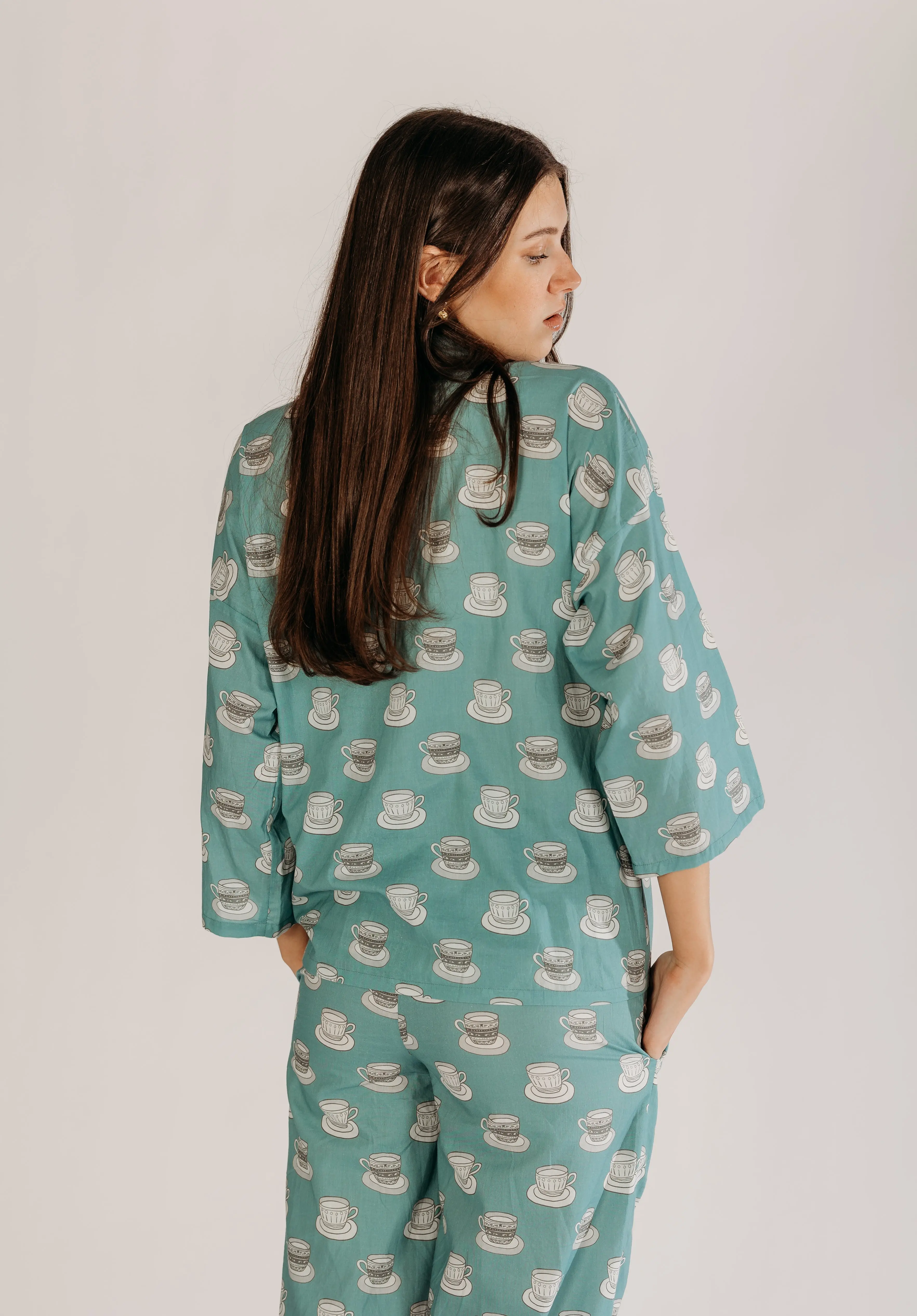 Aqua Chai Women's Organic Cotton Pyjamas - Image 6