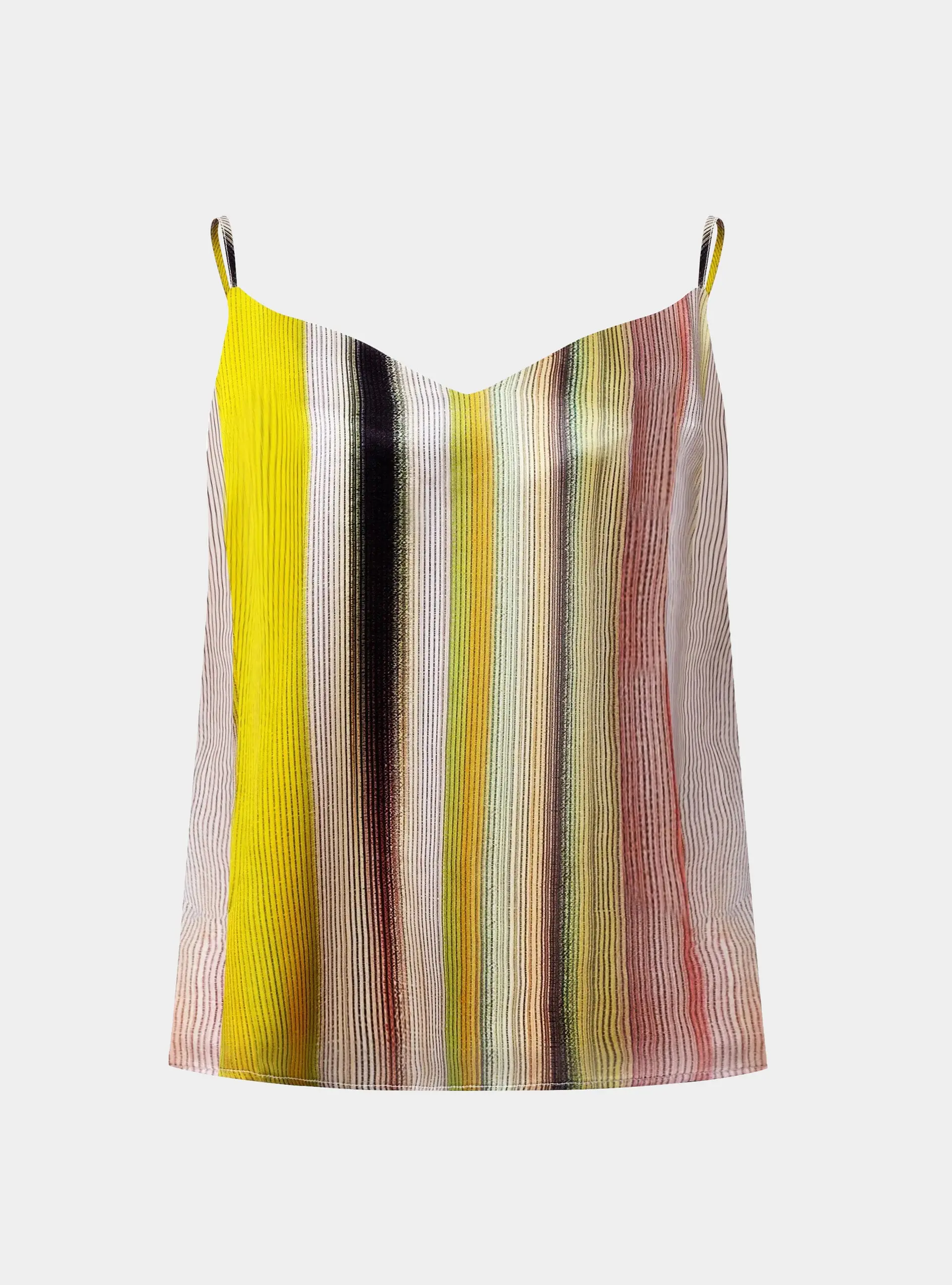Art Stripes Silk Camisole