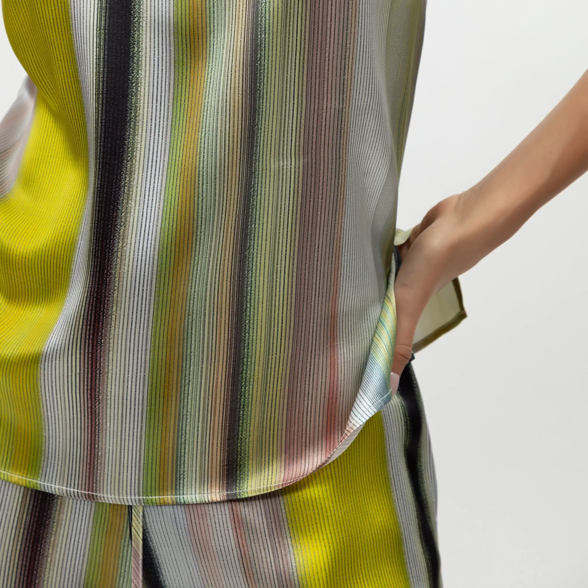 Art Stripes Silk Camisole - Image 4