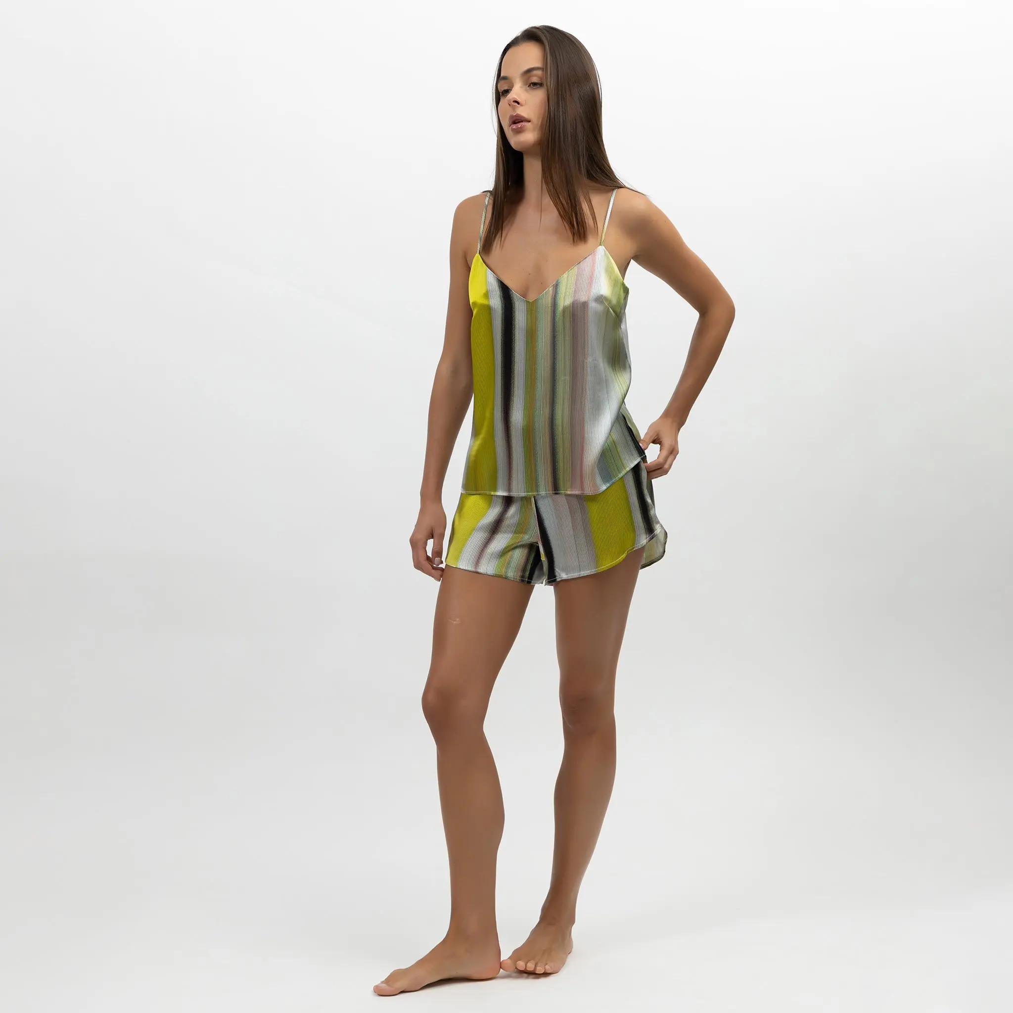 Art Stripes Silk Camisole - Image 5