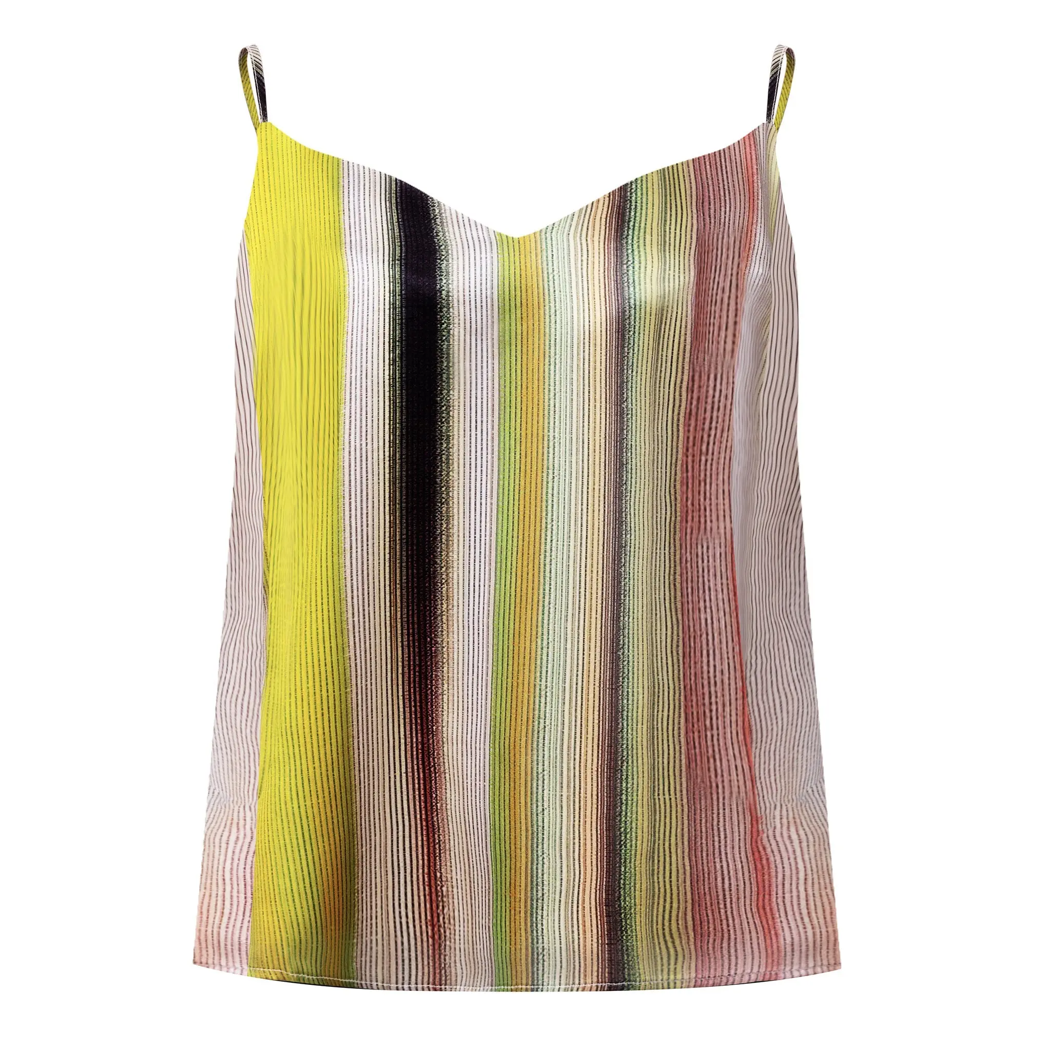 Art Stripes Silk Camisole - Image 7