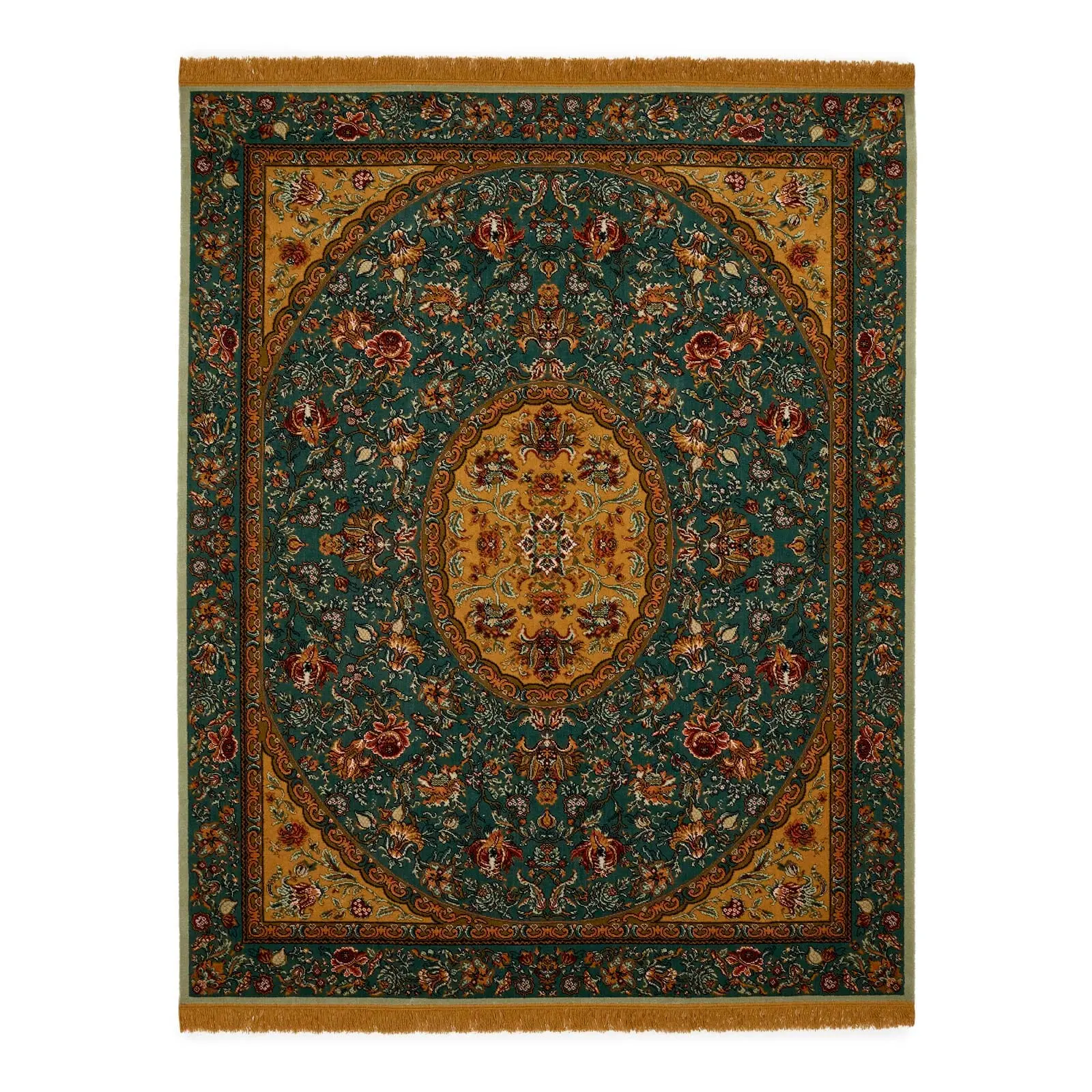 ARTEMIS Rug - Petrol & Gold