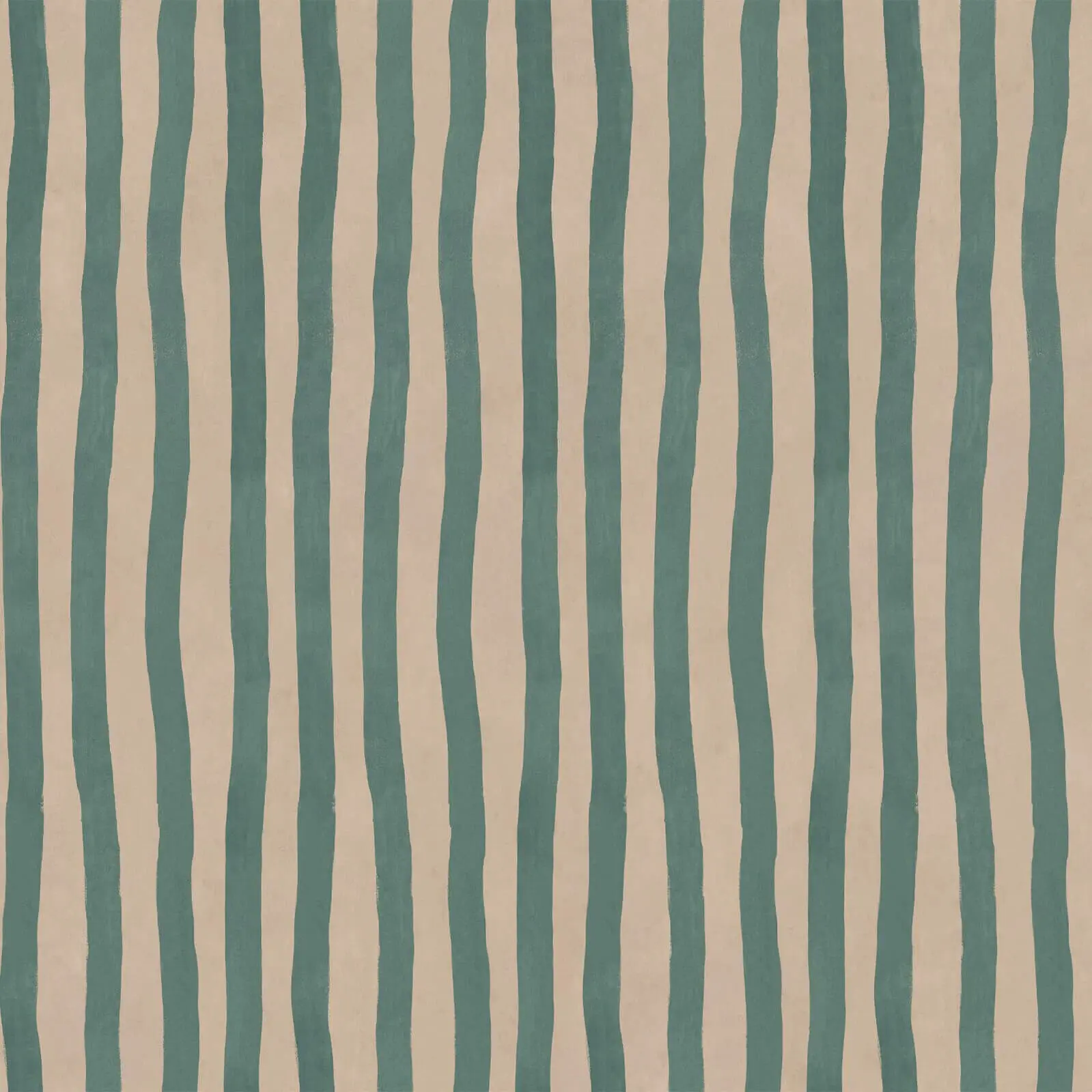 ARTIST'S STRIPE Wallpaper - Euphorbia & Alabaster