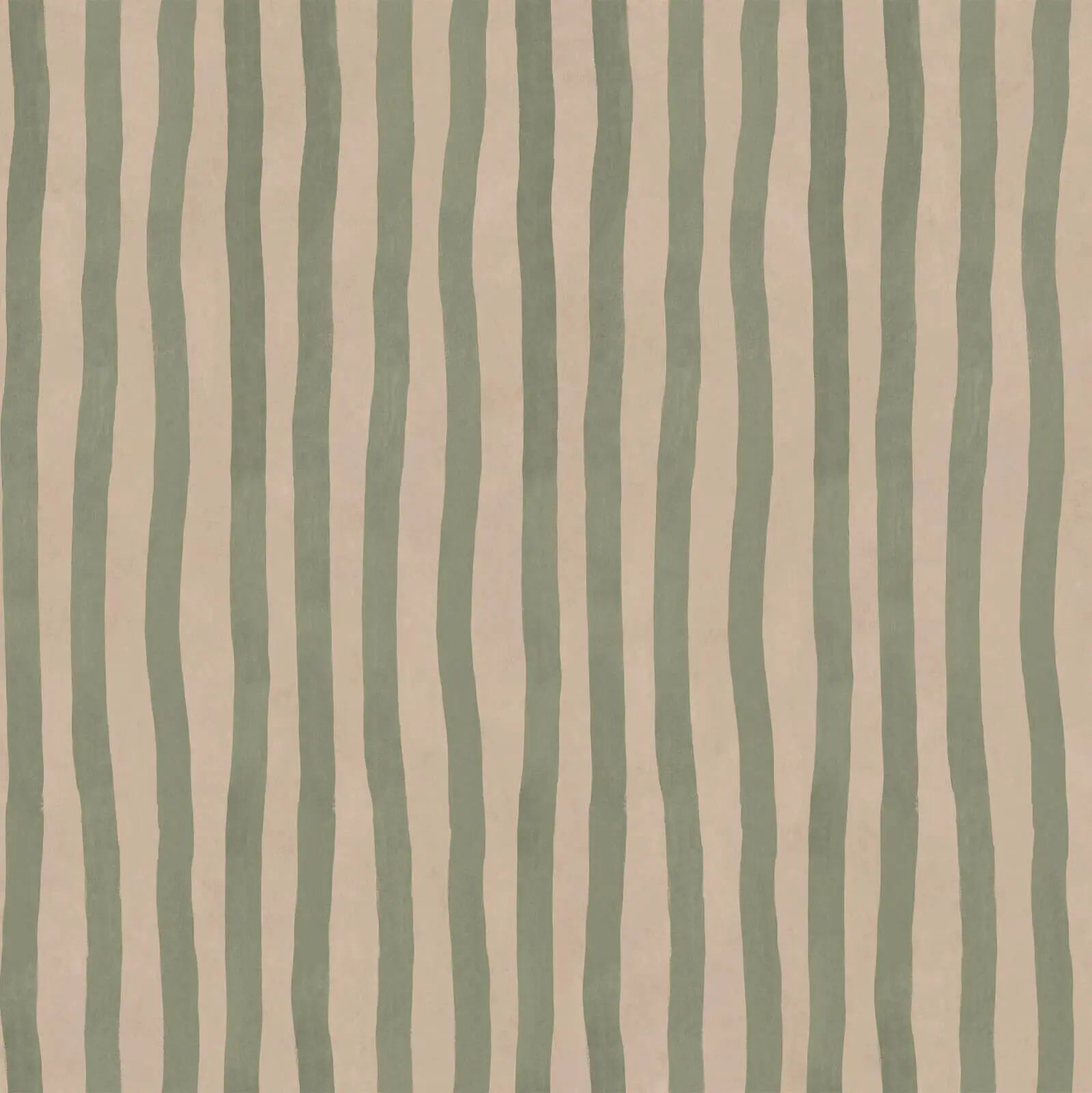 ARTIST'S STRIPE Wallpaper - Sap & Alabaster